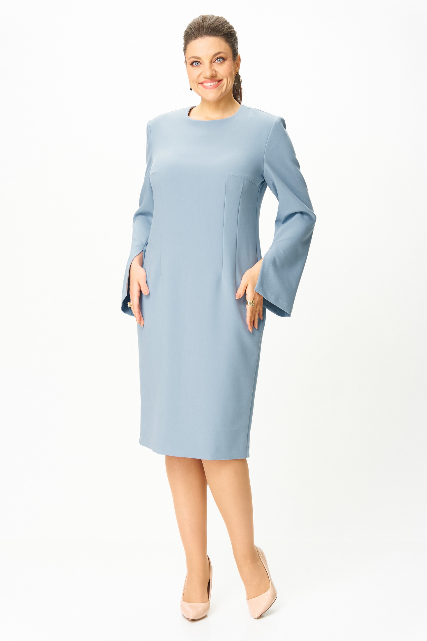 Платье 1011-2 голубой Bonna Image