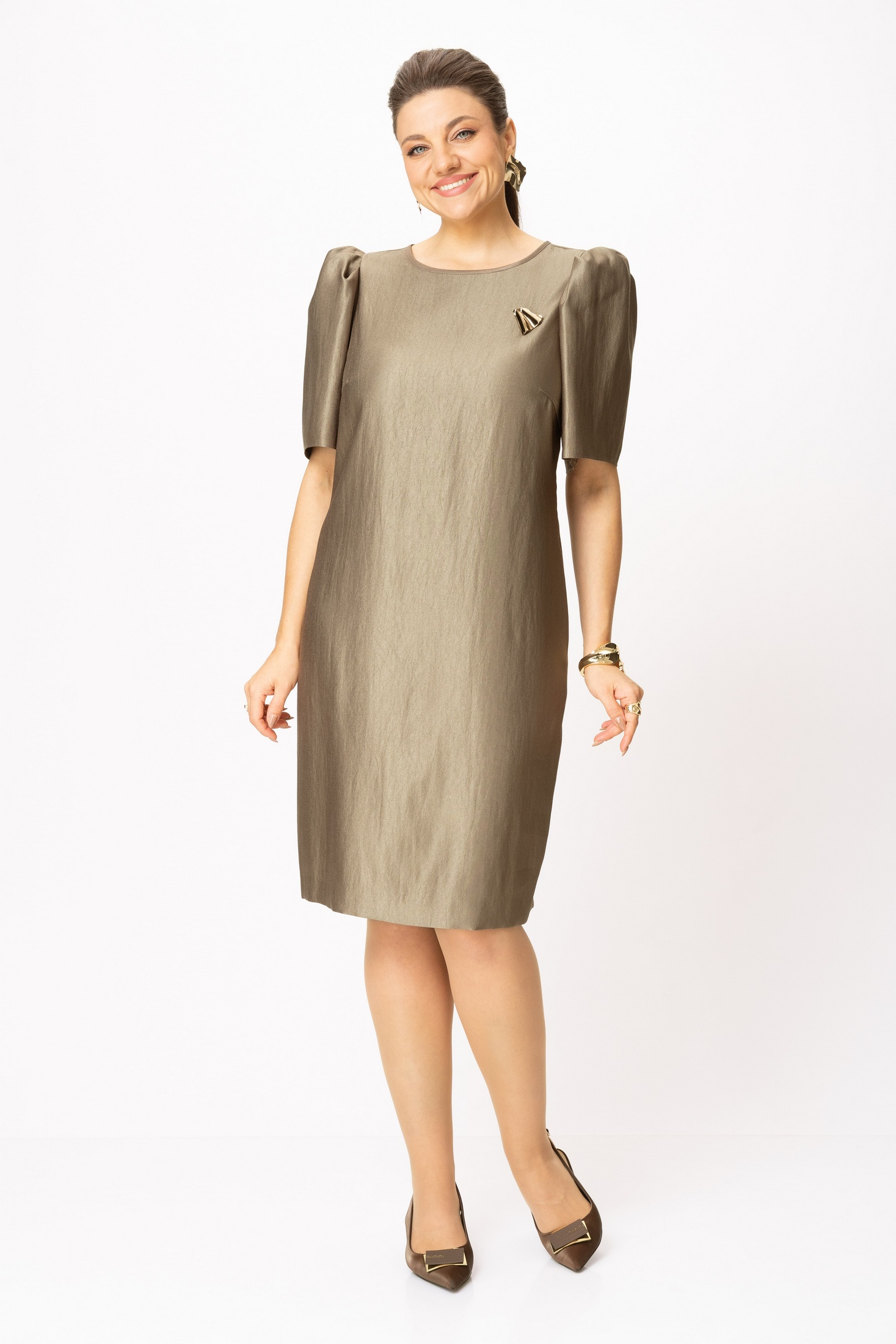 Платье 1015-1 бежевый Bonna Image