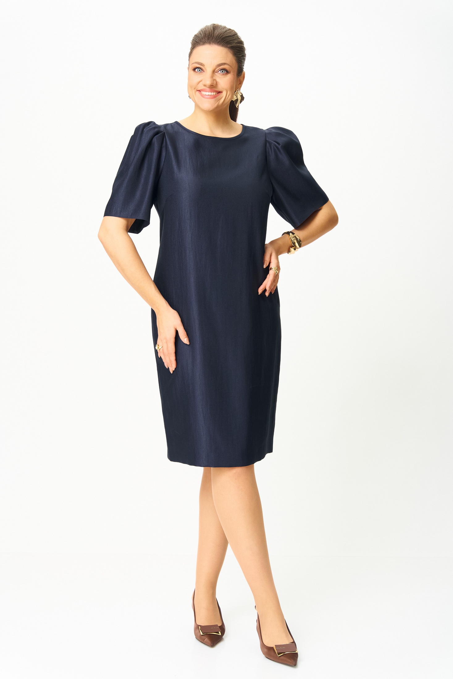 Платье 1015-3 синий Bonna Image