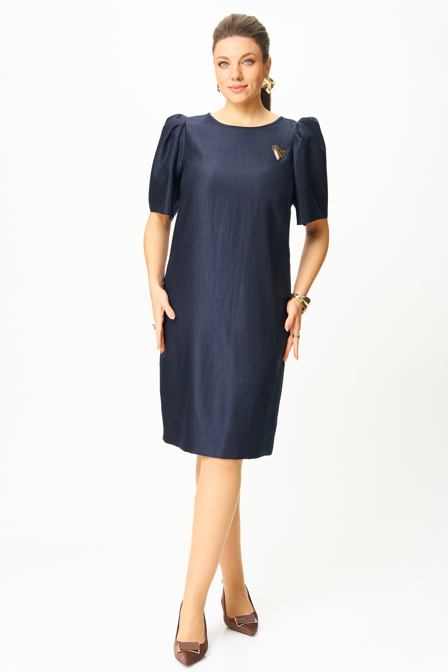 Платье 1015-3 синий Bonna Image