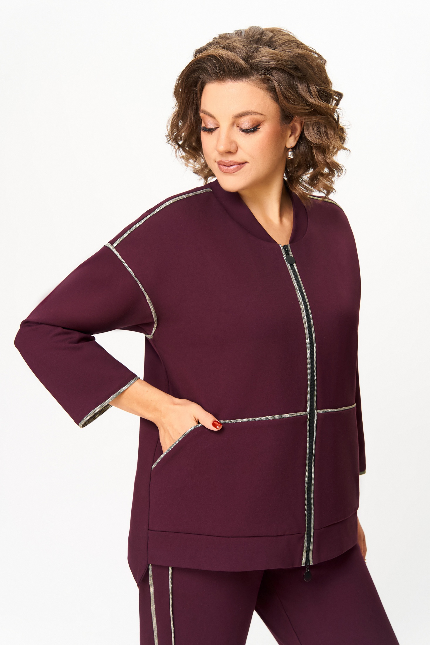 Спортивный костюм 5730-2 баклажан Дали фото 5 Спортивный костюм 5730-2 баклажан Дали фото 5