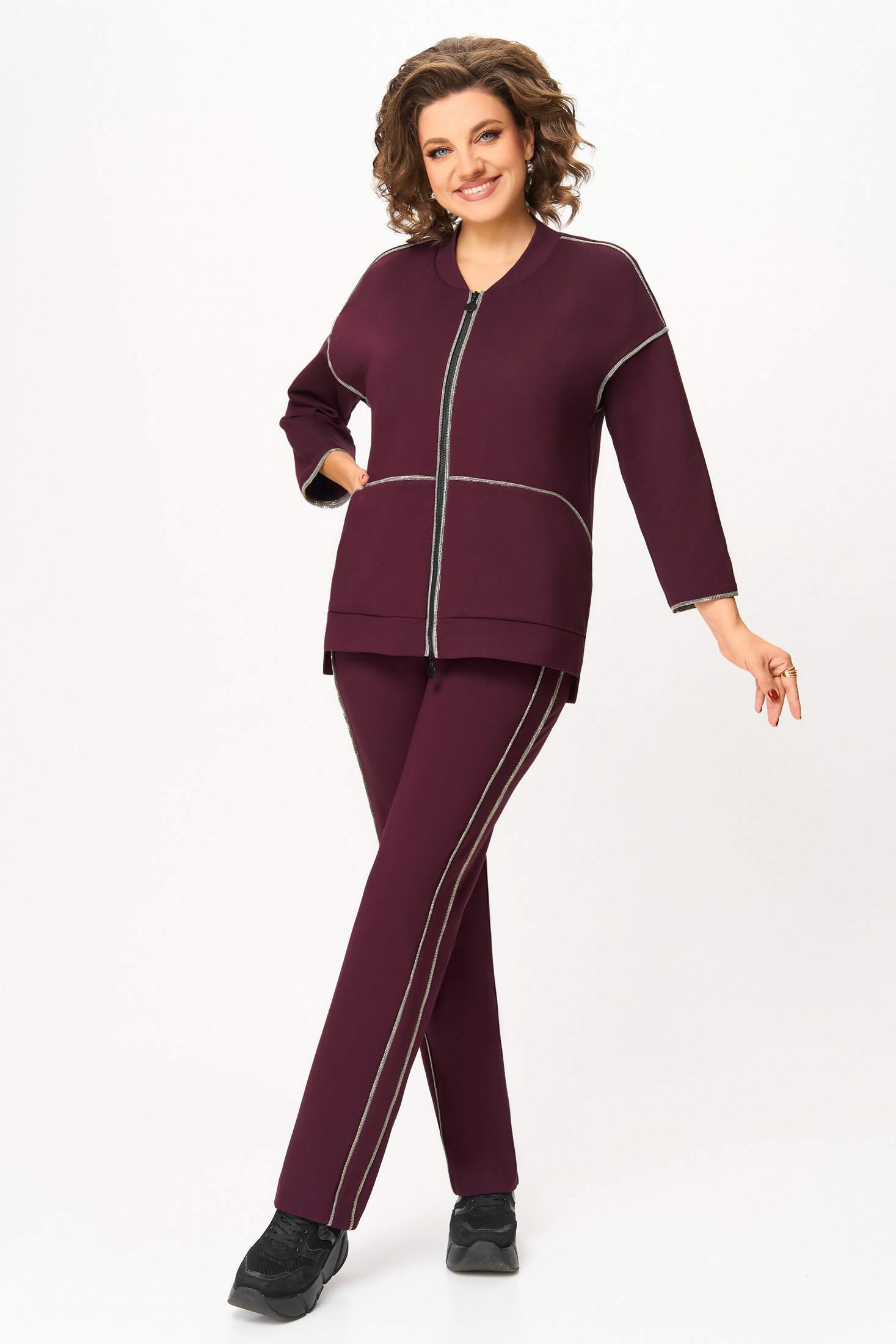 Спортивный костюм 5730-2 баклажан Дали Спортивный костюм 5730-2 баклажан Дали