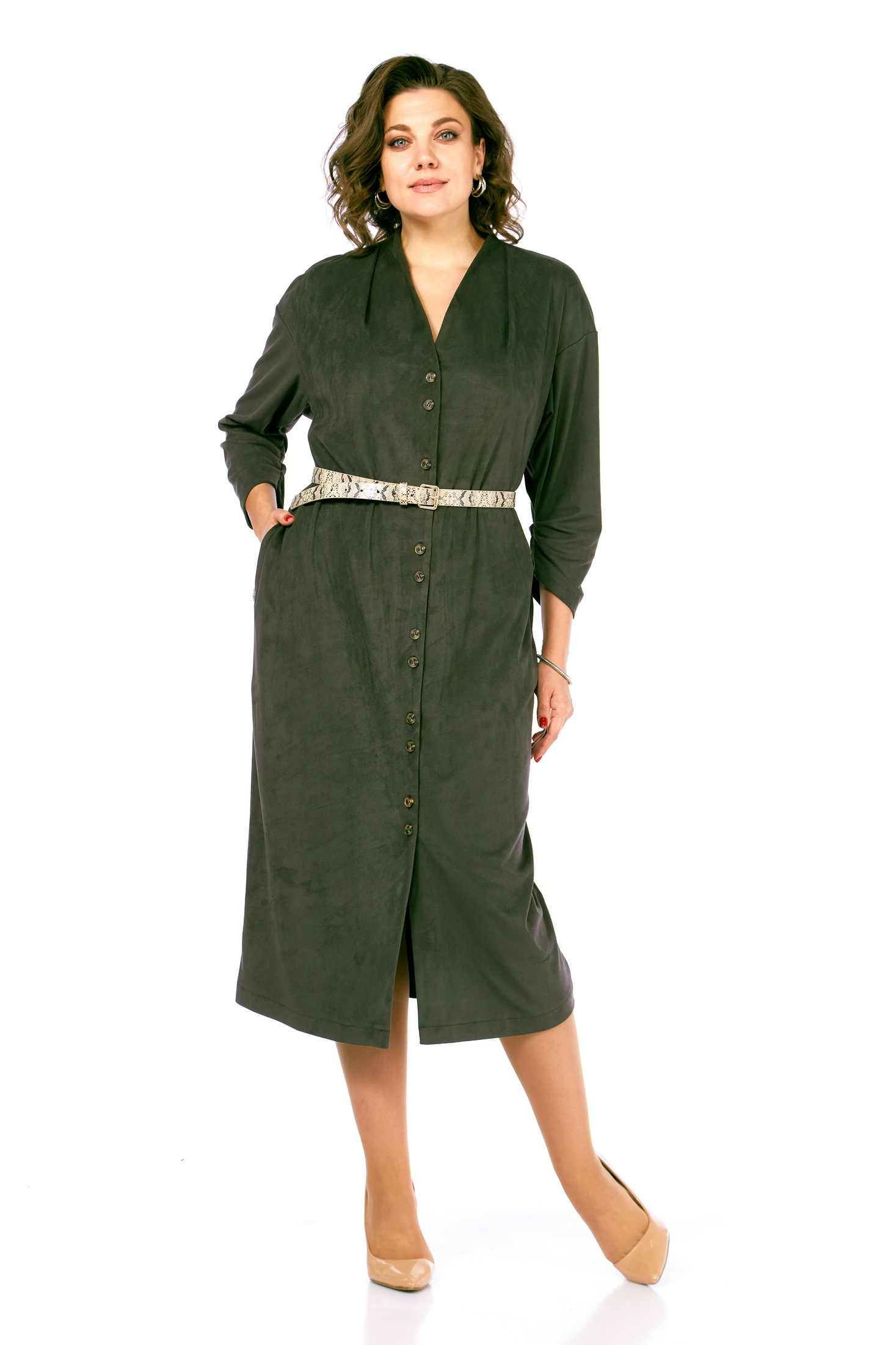 Платье 2109 хаки Diamant Платье 2109 хаки Diamant