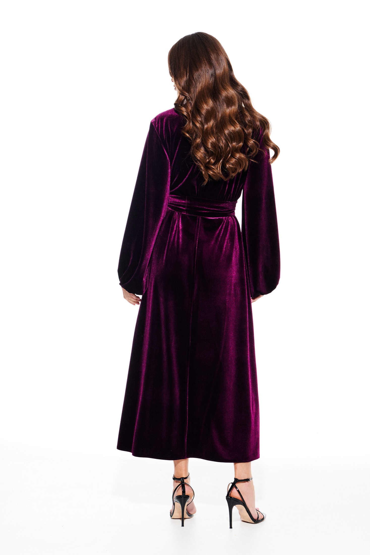 Платье 1116 баклажан Elletto Life фото 2 Платье 1116 баклажан Elletto Life фото 2