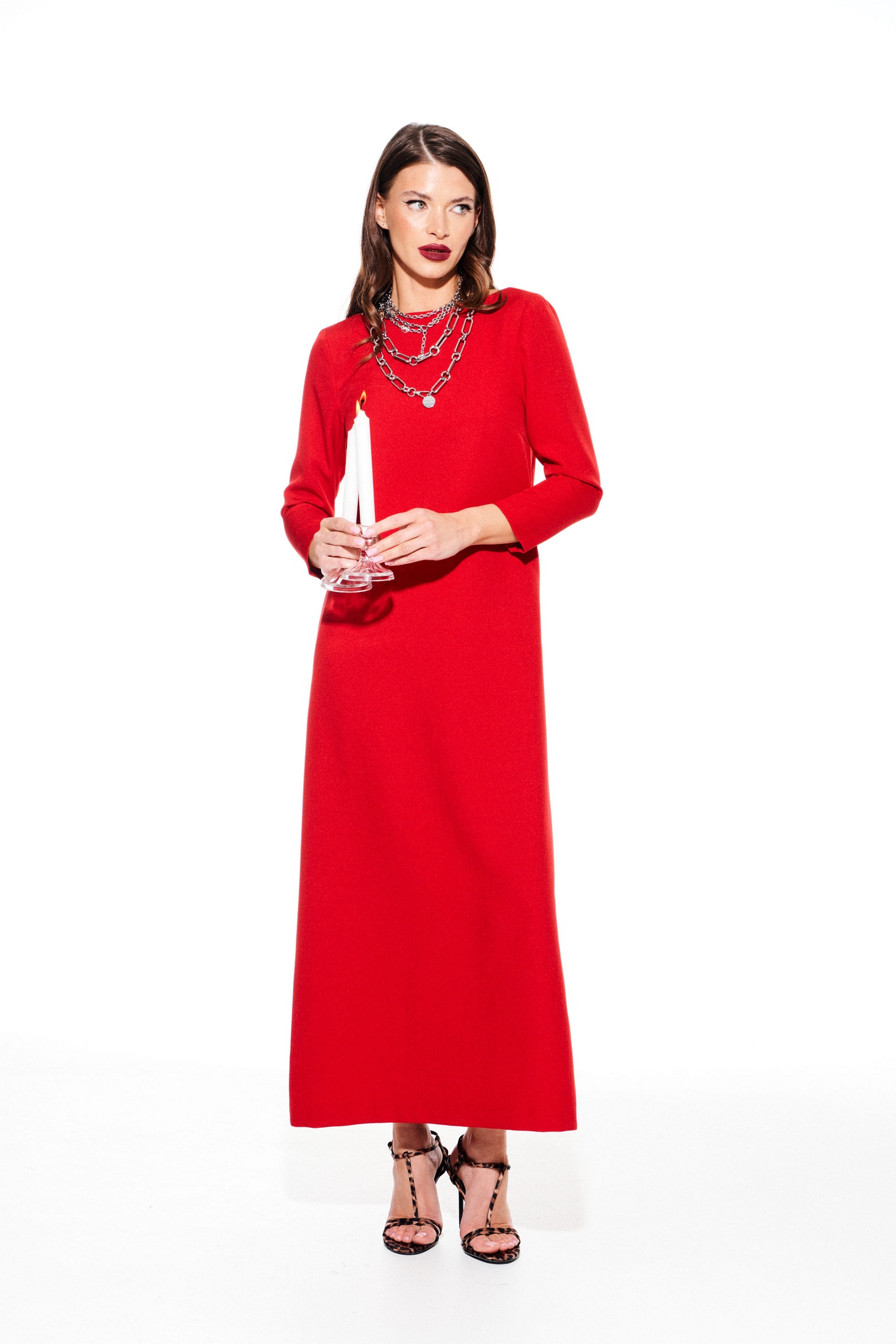 Платье 1117 красный Elletto Life фото 3 Платье 1117 красный Elletto Life фото 3