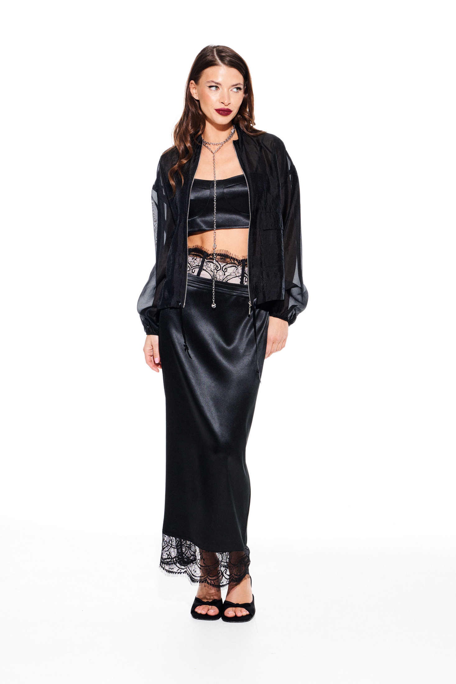 Юбка 2368 черный Elletto Life фото 2 Юбка 2368 черный Elletto Life фото 2