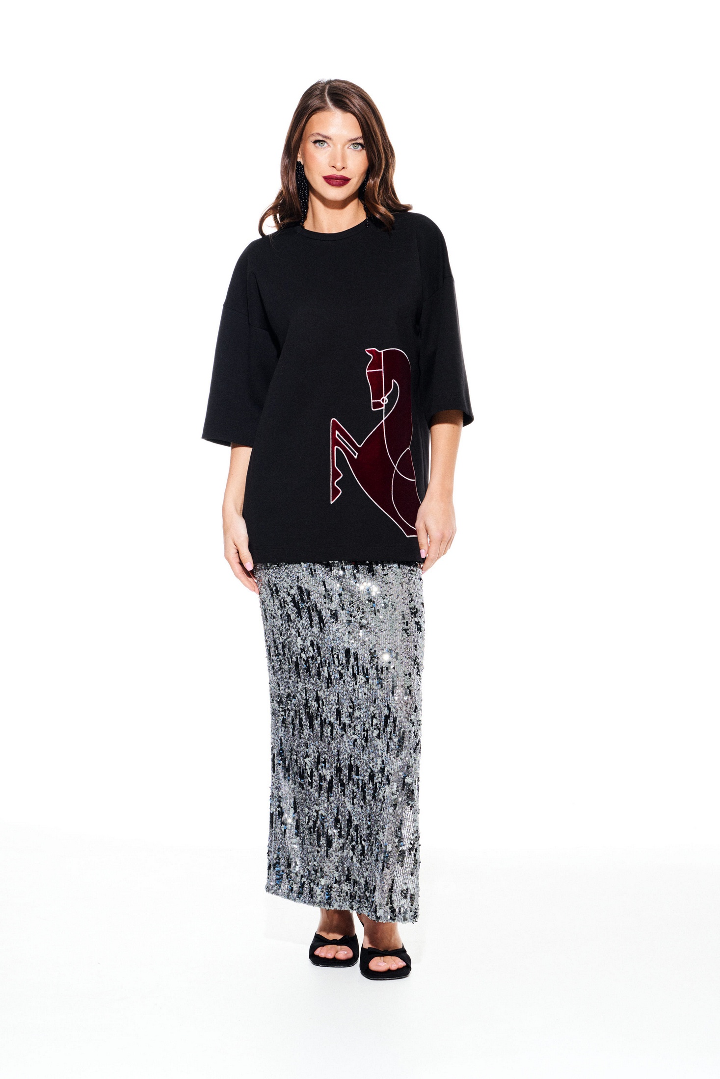 Юбка 2371 серый Elletto Life Юбка 2371 серый Elletto Life