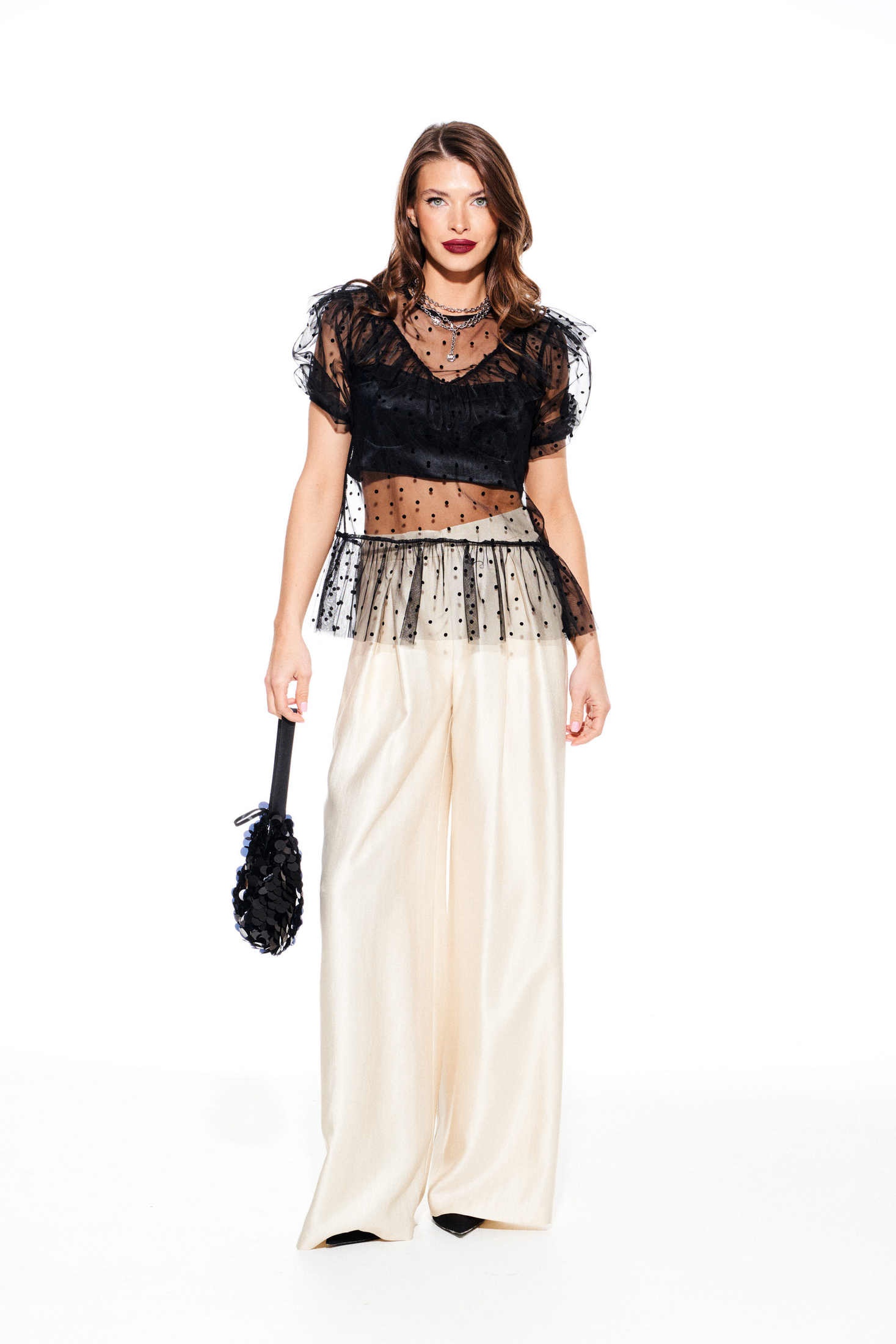 Брюки 2372 сливочный Elletto Life Брюки 2372 сливочный Elletto Life