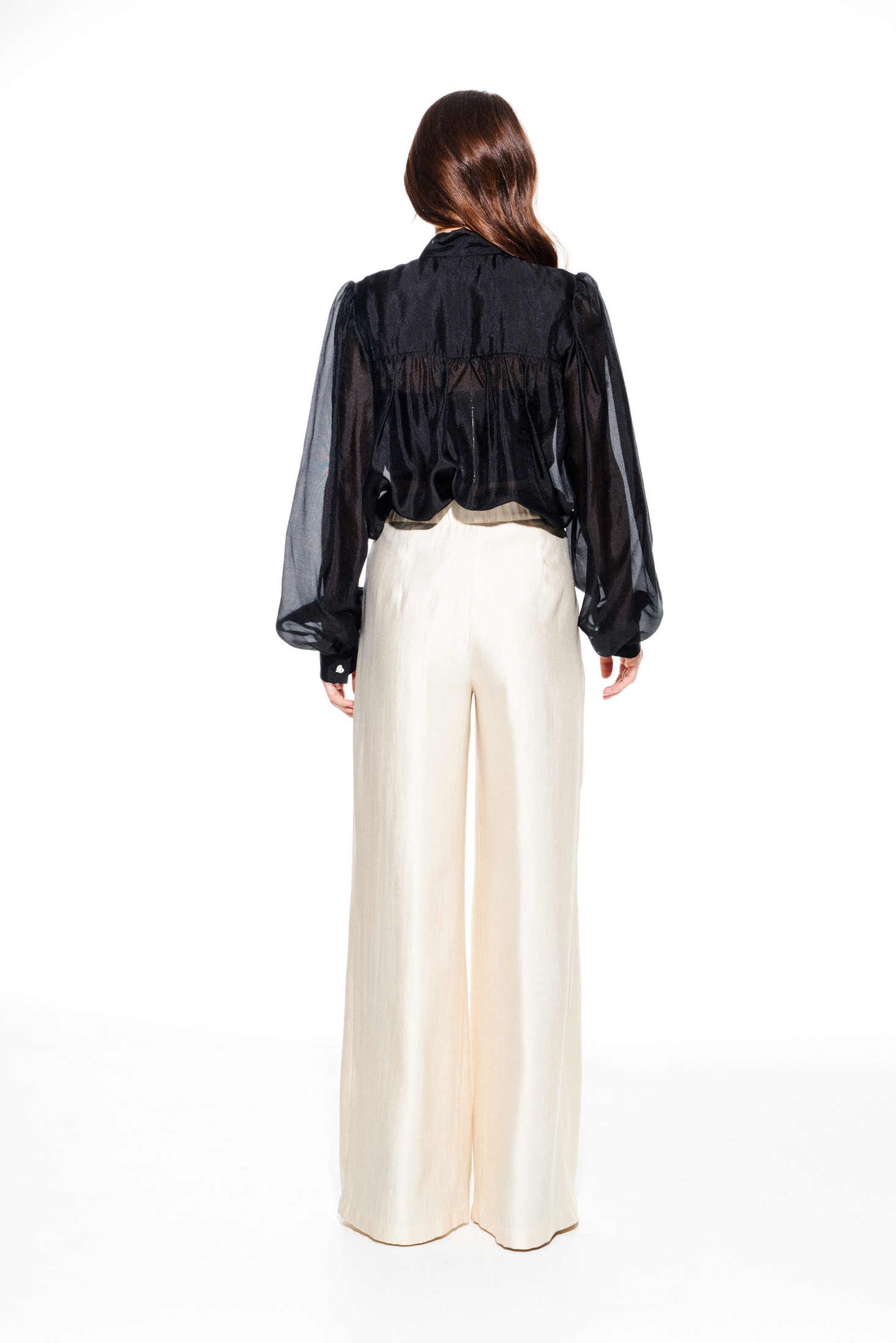 Брюки 2372 сливочный Elletto Life фото 2 Брюки 2372 сливочный Elletto Life фото 2