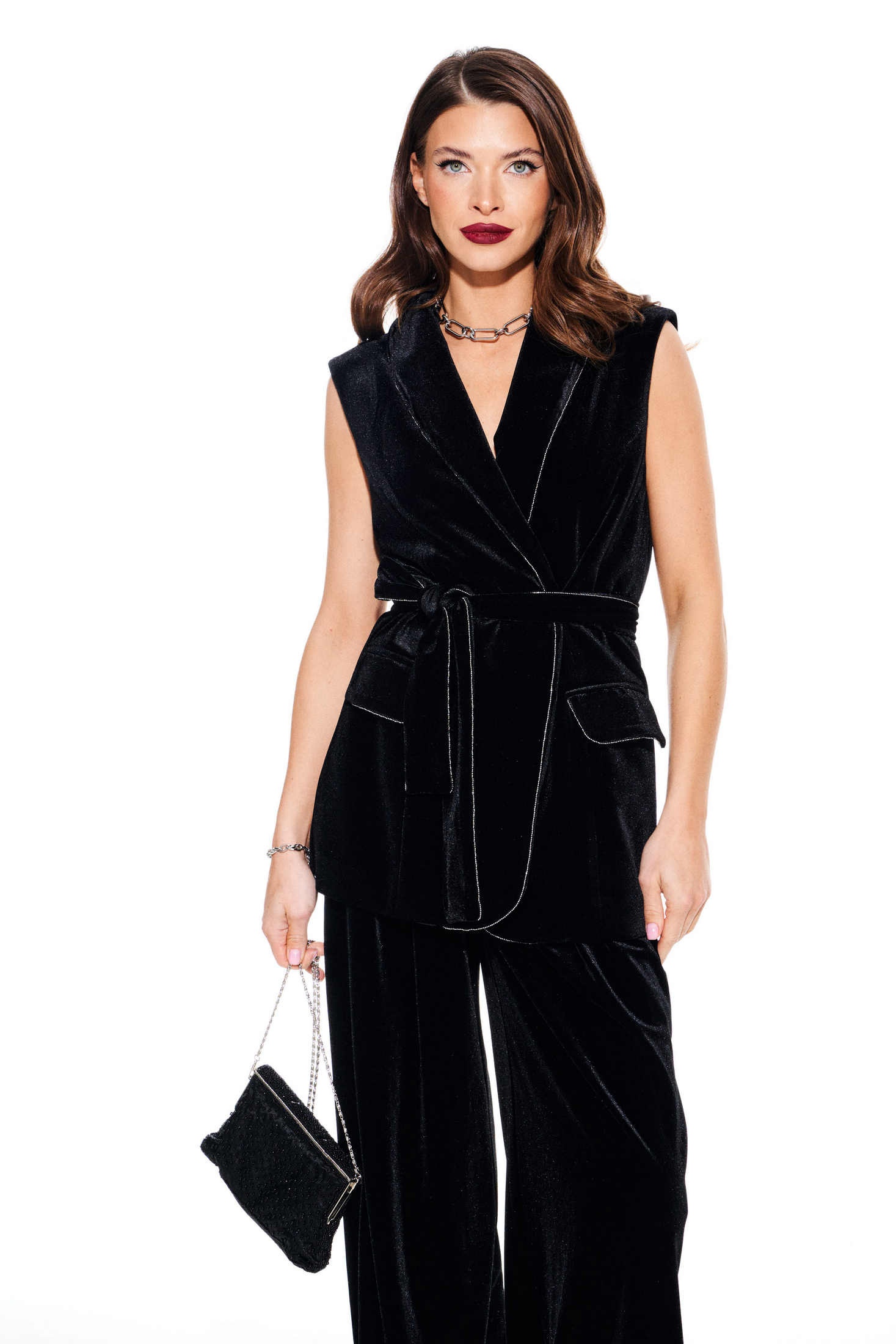 Жилет 3918 черный Elletto Life фото 4 Жилет 3918 черный Elletto Life фото 4