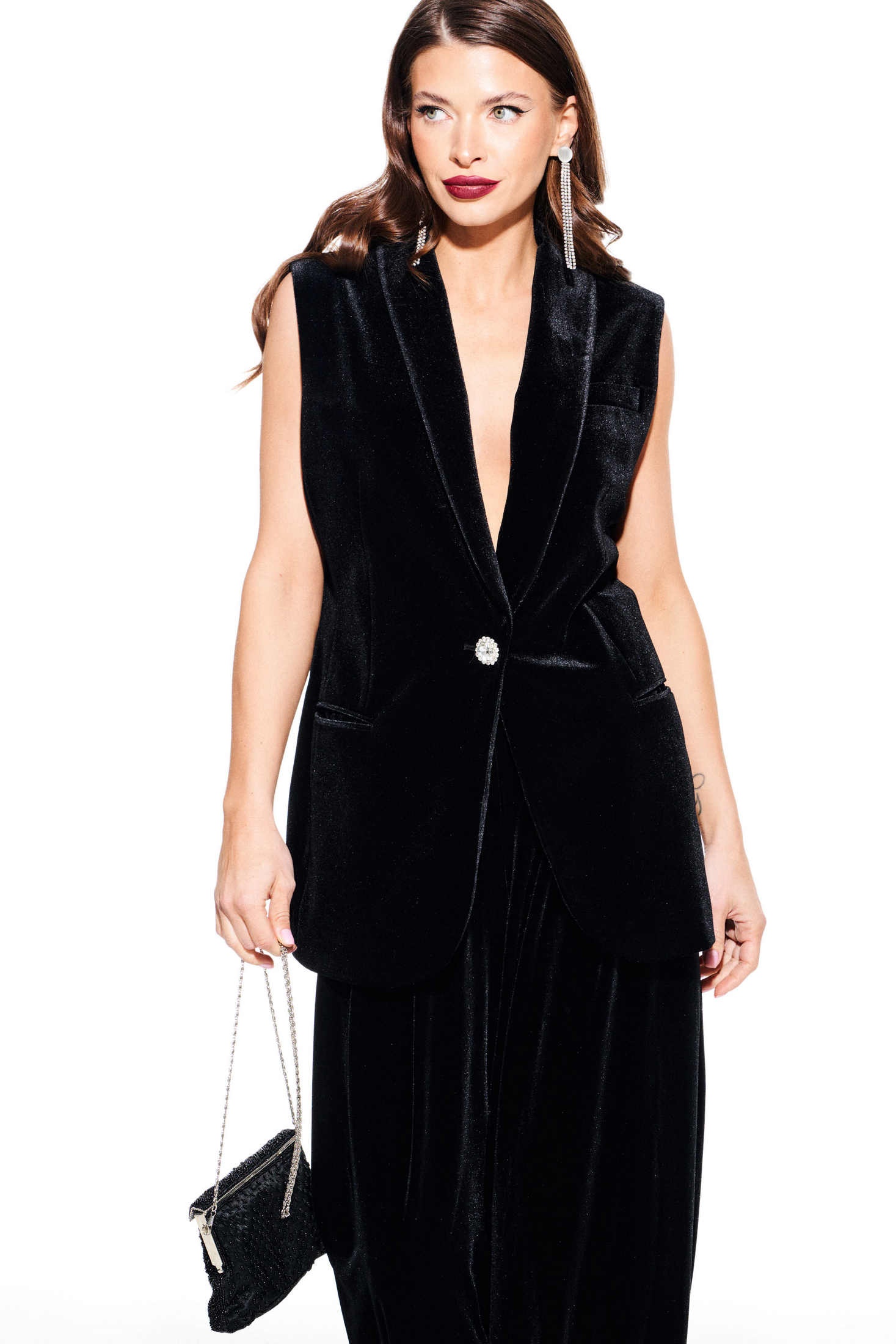 Жилет 3921 черный Elletto Life фото 5 Жилет 3921 черный Elletto Life фото 5