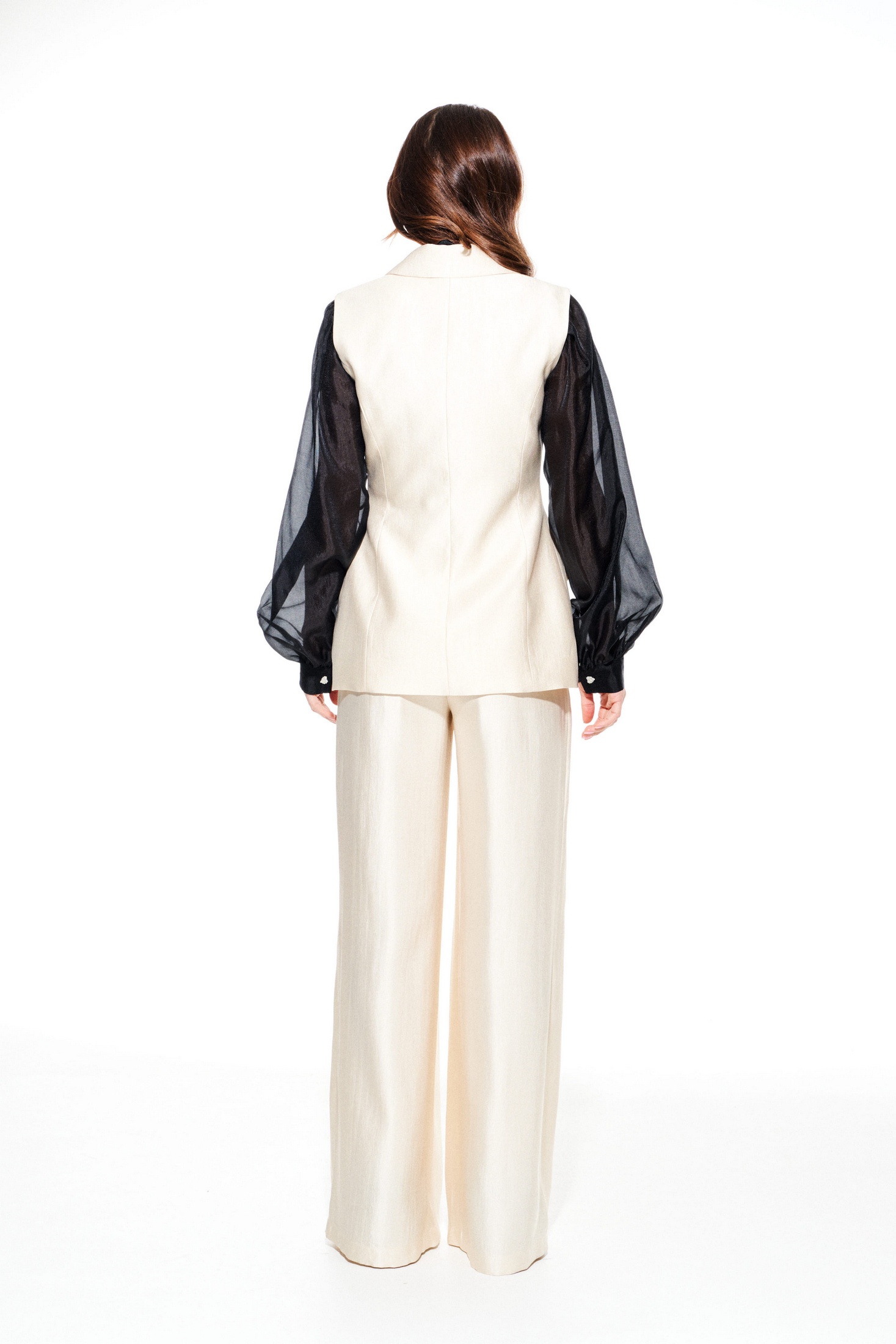 Жилет 3922 сливочный Elletto Life фото 2 Жилет 3922 сливочный Elletto Life фото 2