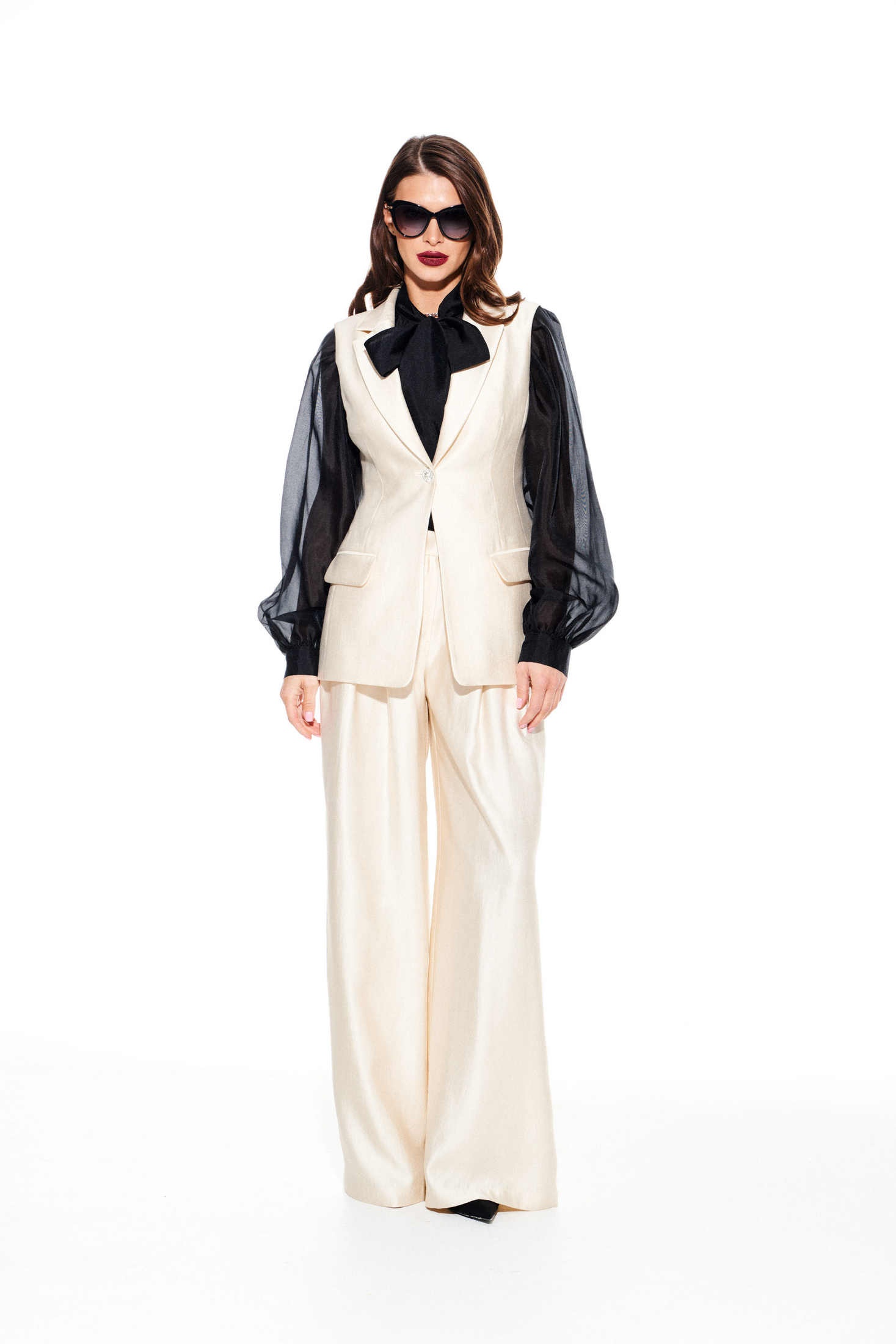 Жилет 3922 сливочный Elletto Life Жилет 3922 сливочный Elletto Life