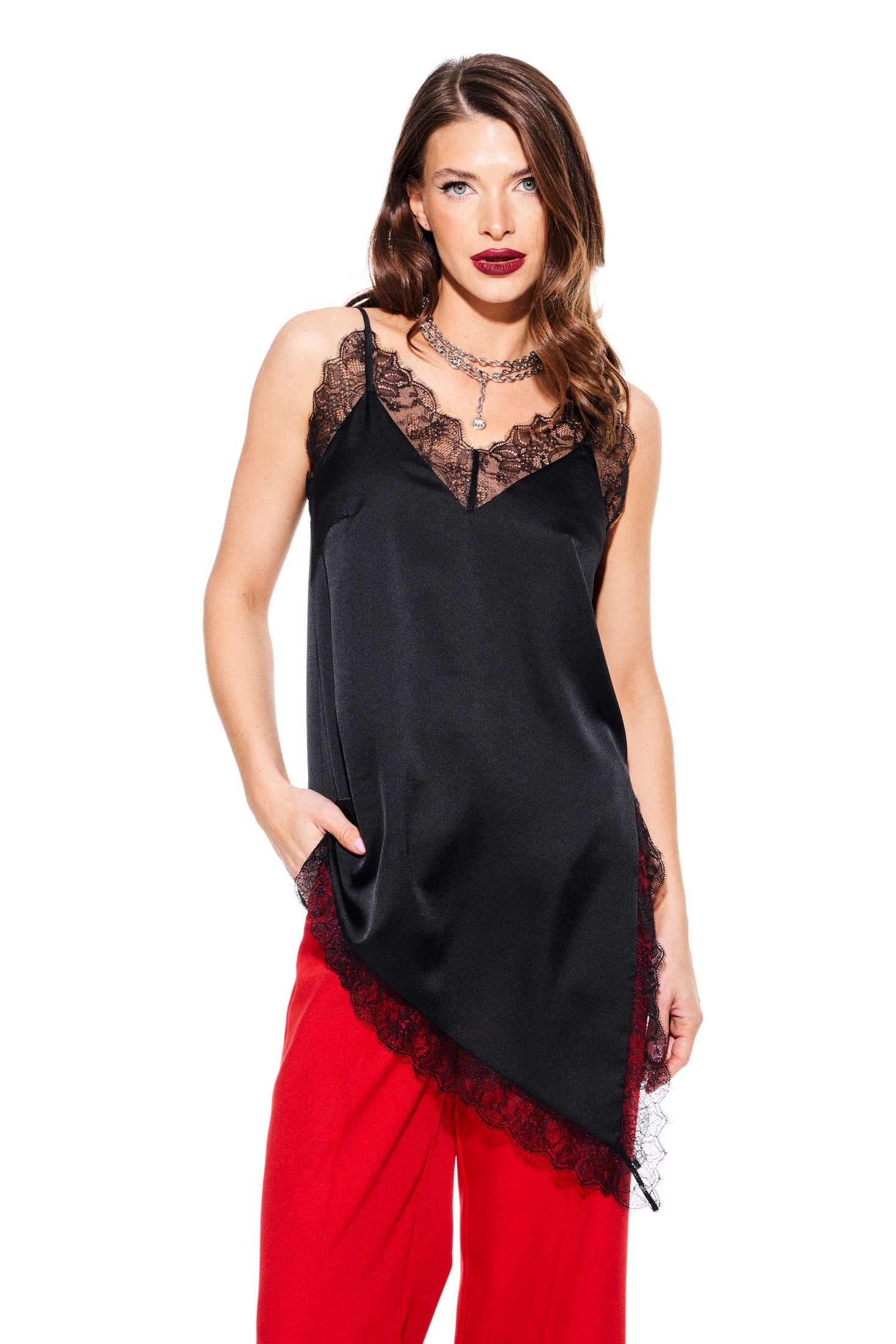 Блузка-топ 3924 черный Elletto Life фото 4 Блузка-топ 3924 черный Elletto Life фото 4