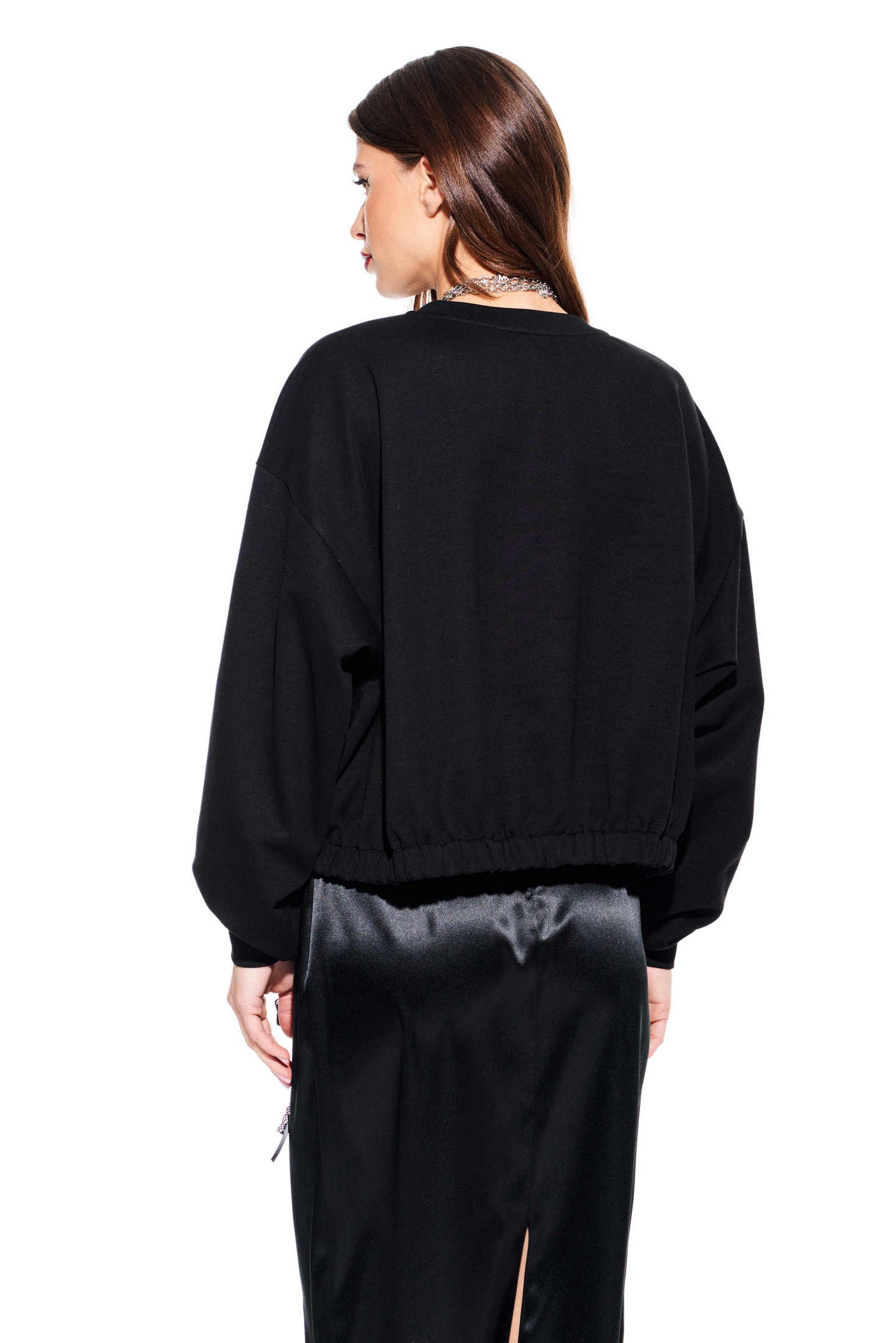 Джемпер 3929 черный Elletto Life фото 2 Джемпер 3929 черный Elletto Life фото 2