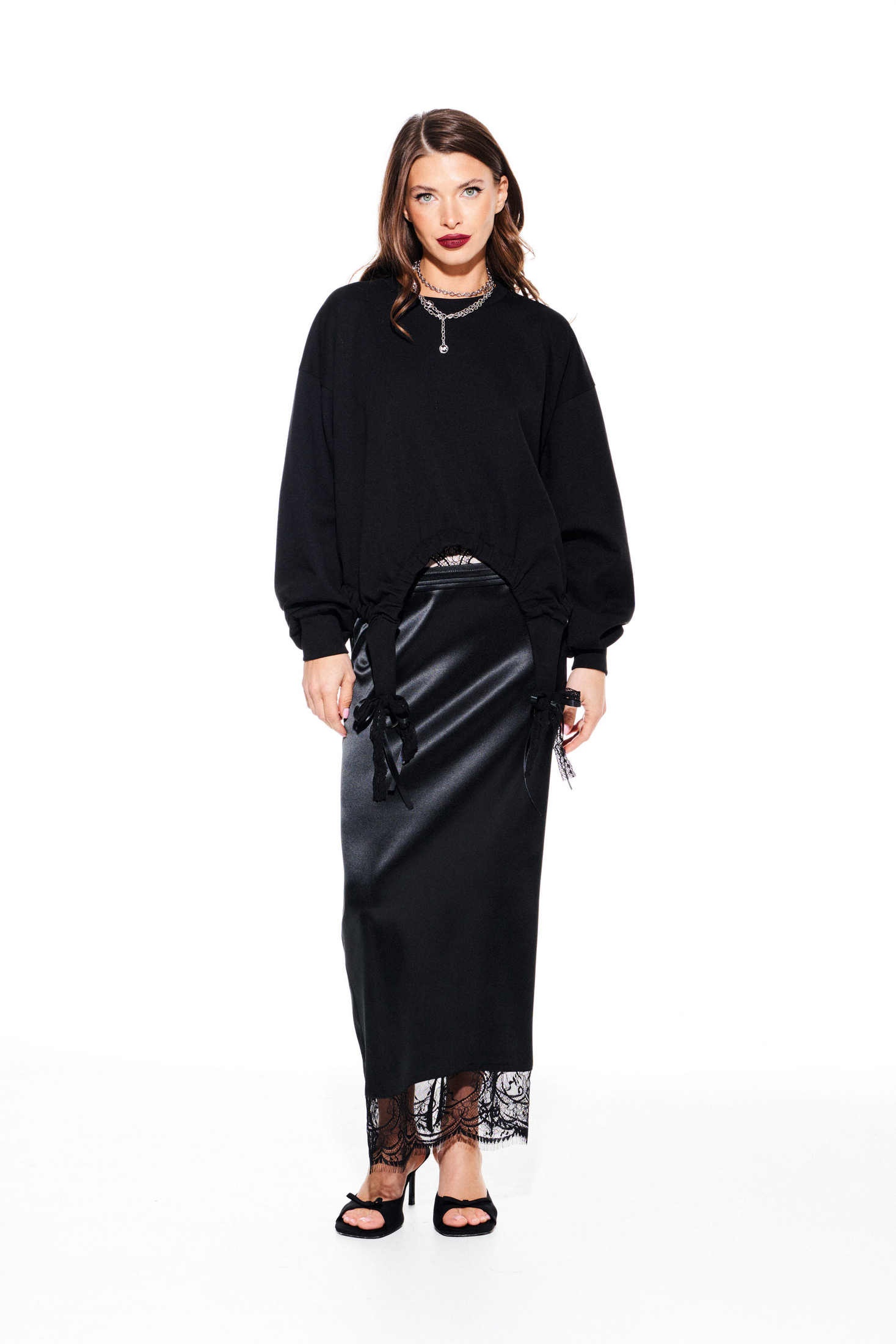 Джемпер 3929 черный Elletto Life Джемпер 3929 черный Elletto Life