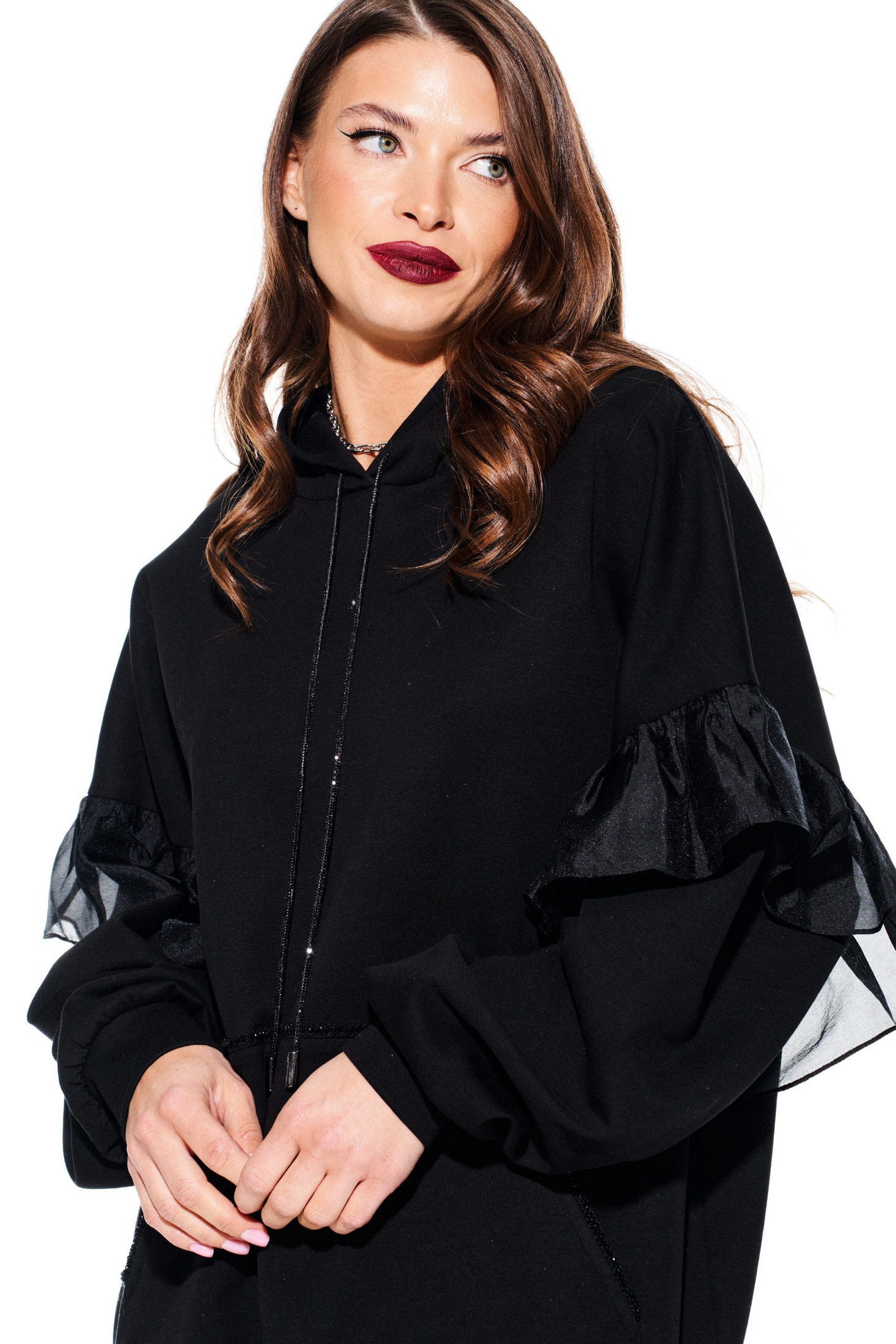 Джемпер 3930 черный Elletto Life фото 4 Джемпер 3930 черный Elletto Life фото 4