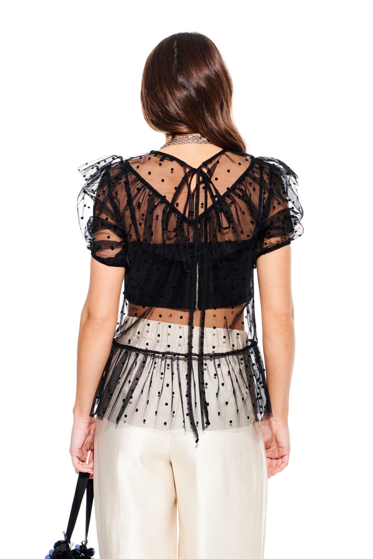 Блузка 3934 черный Elletto Life фото 2 Блузка 3934 черный Elletto Life фото 2