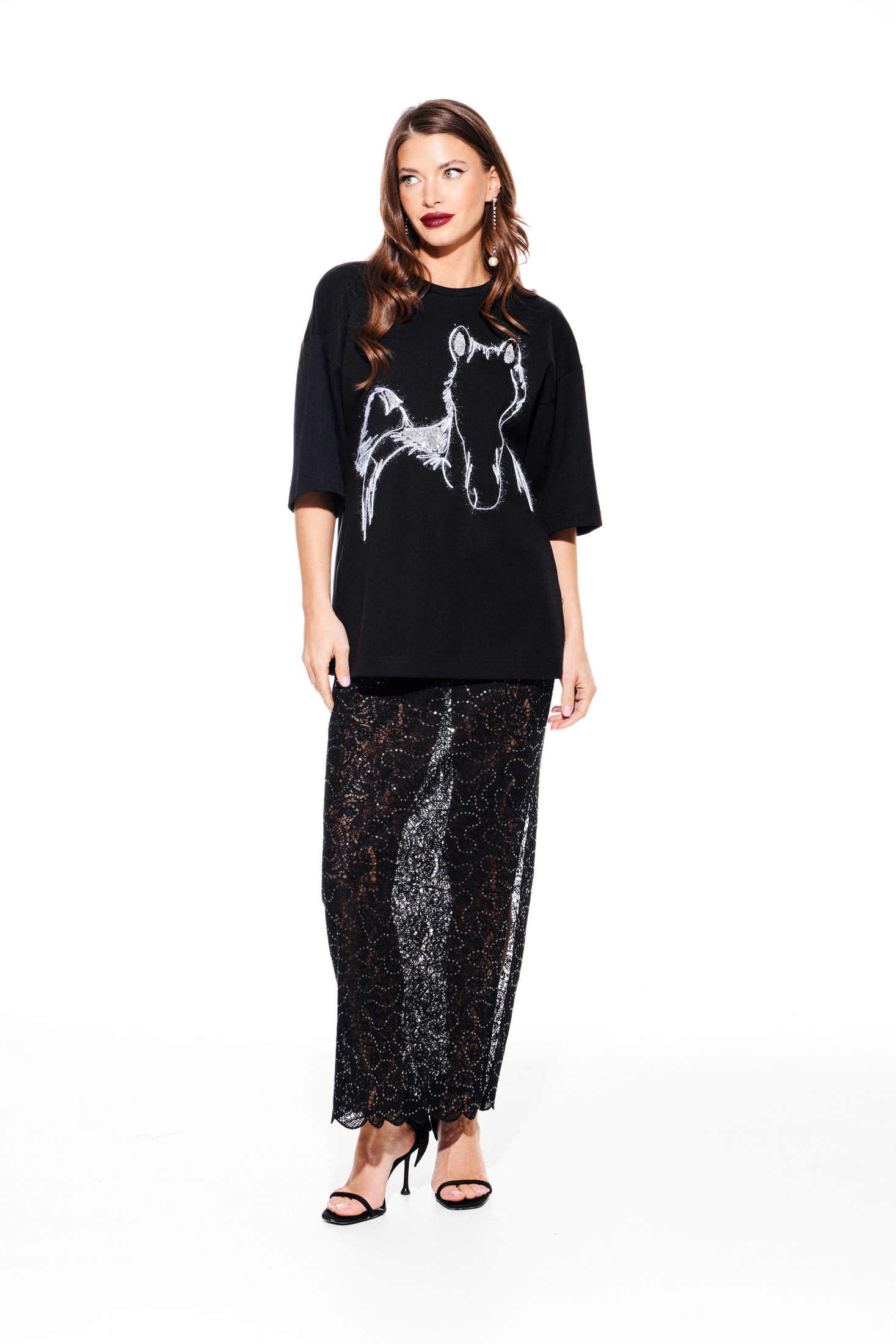 Футболка 3938 черный Elletto Life фото 3 Футболка 3938 черный Elletto Life фото 3