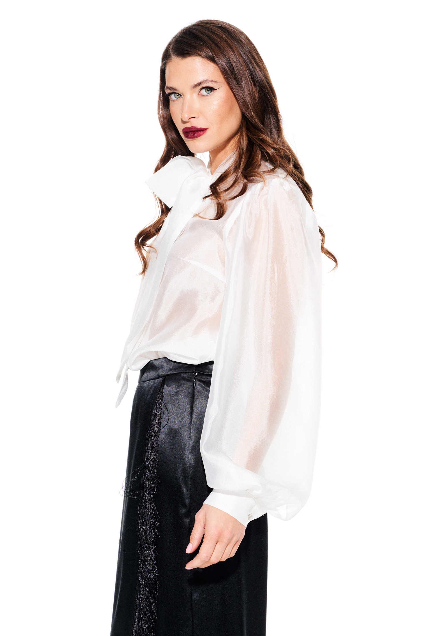 Блузка 3939 белый Elletto Life фото 5 Блузка 3939 белый Elletto Life фото 5