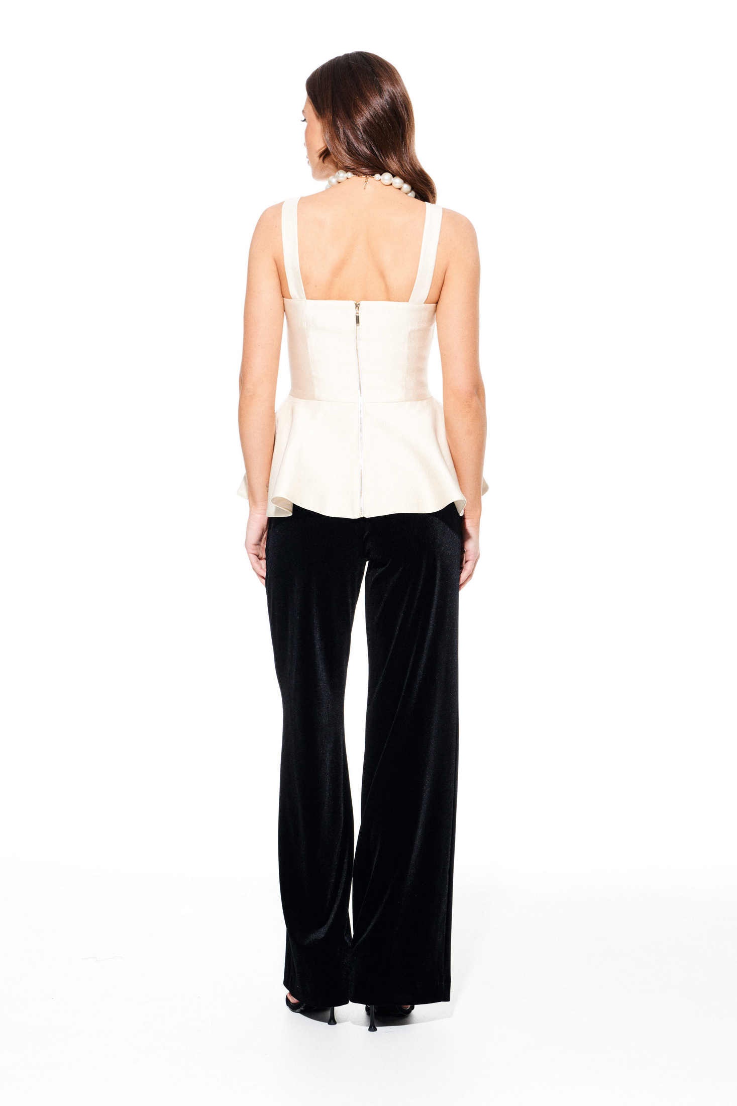 Блузка-топ 3941 сливочный Elletto Life фото 2 Блузка-топ 3941 сливочный Elletto Life фото 2