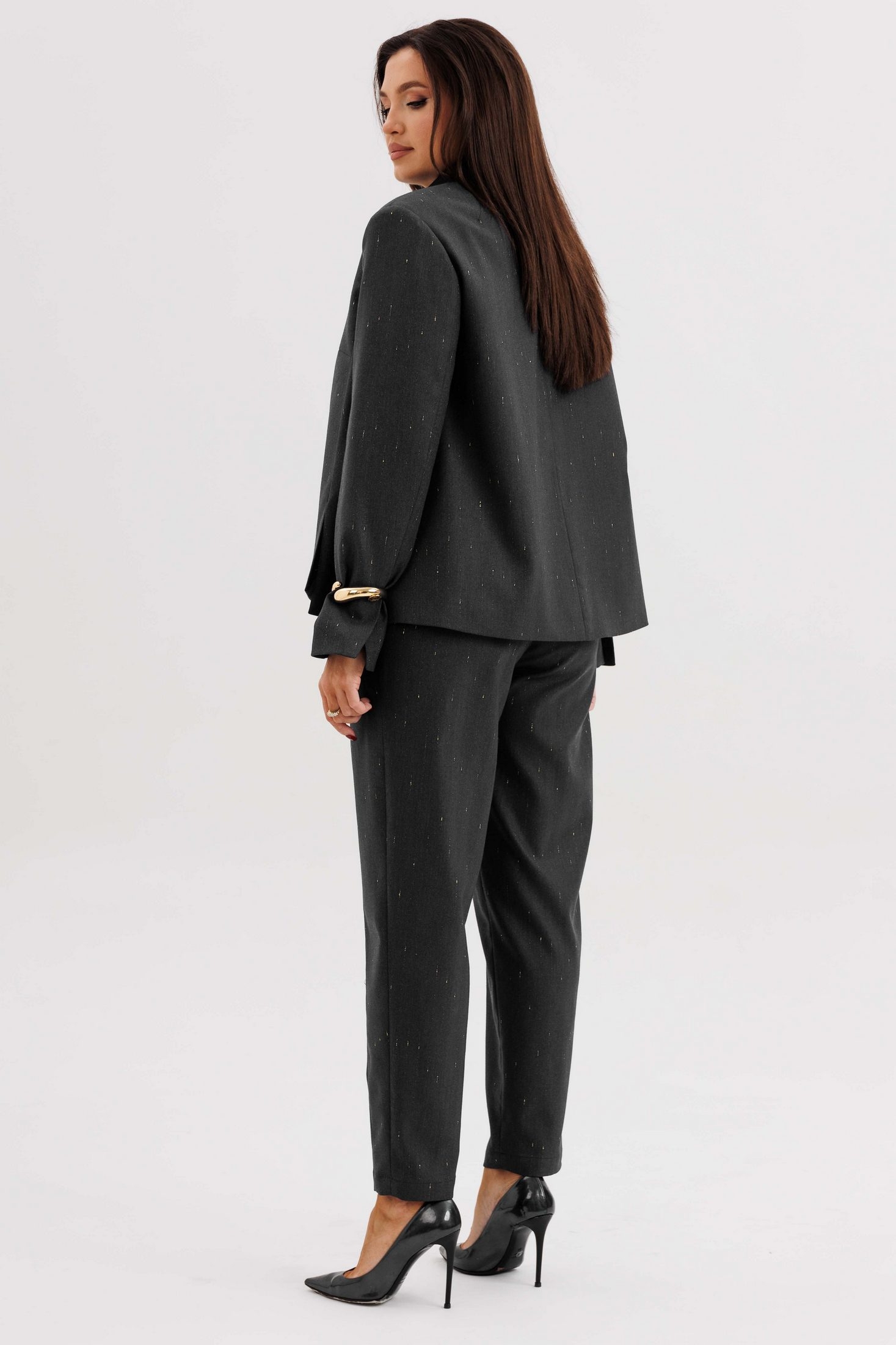 Костюм брючный 5301 серый FantaziaMod фото 2 Костюм брючный 5301 серый FantaziaMod фото 2