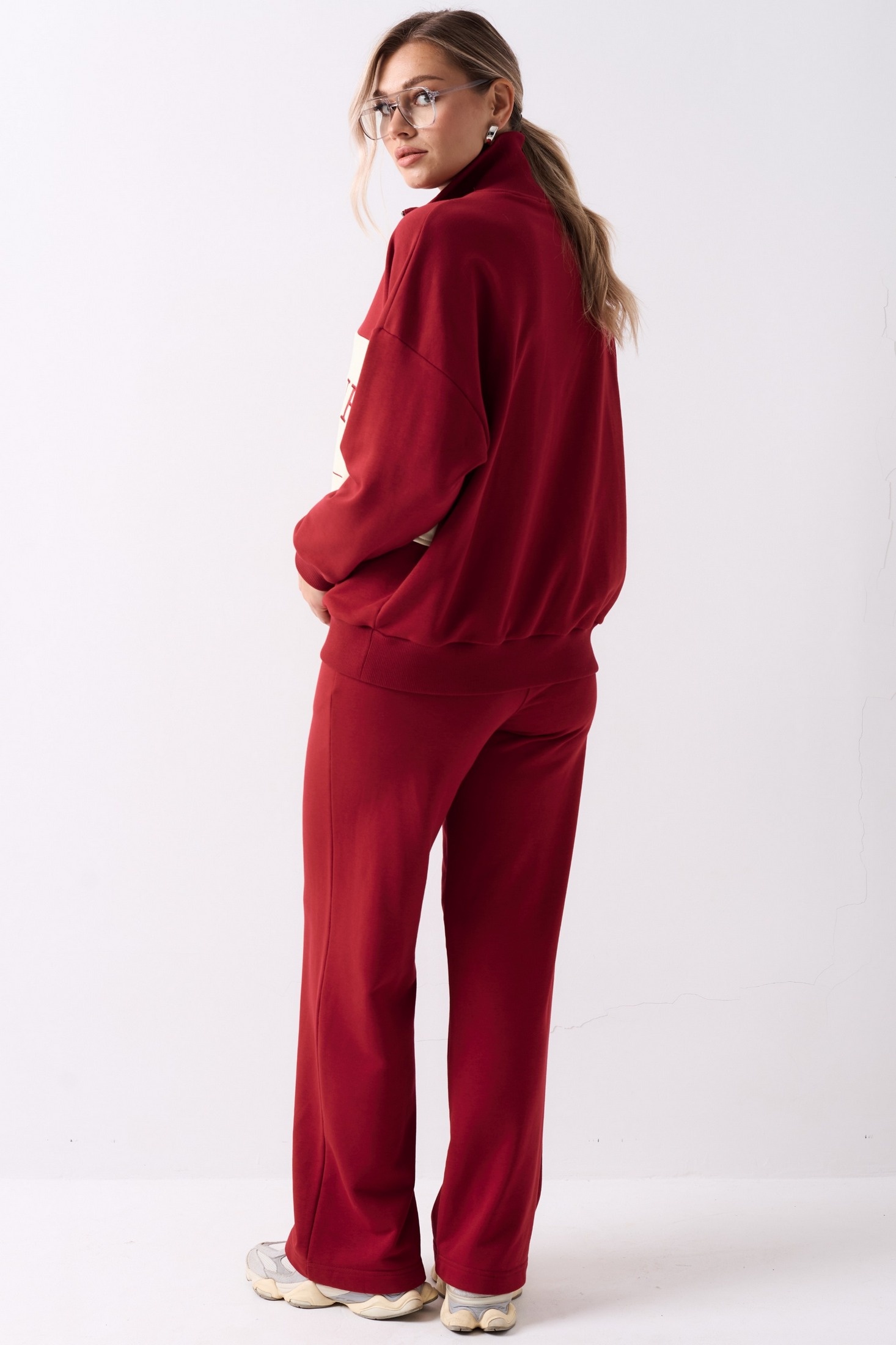 Спортивный костюм F3177-12-01 вишня GO wear фото 2 Спортивный костюм F3177-12-01 вишня GO wear фото 2