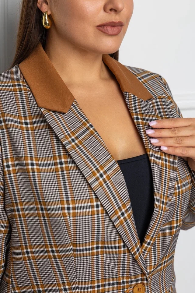 Костюм брючный 2668 горчица Gold Style фото 4 Костюм брючный 2668 горчица Gold Style фото 4