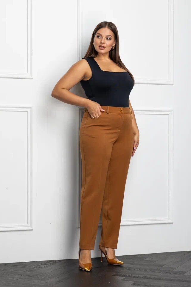 Костюм брючный 2668 горчица Gold Style фото 3 Костюм брючный 2668 горчица Gold Style фото 3