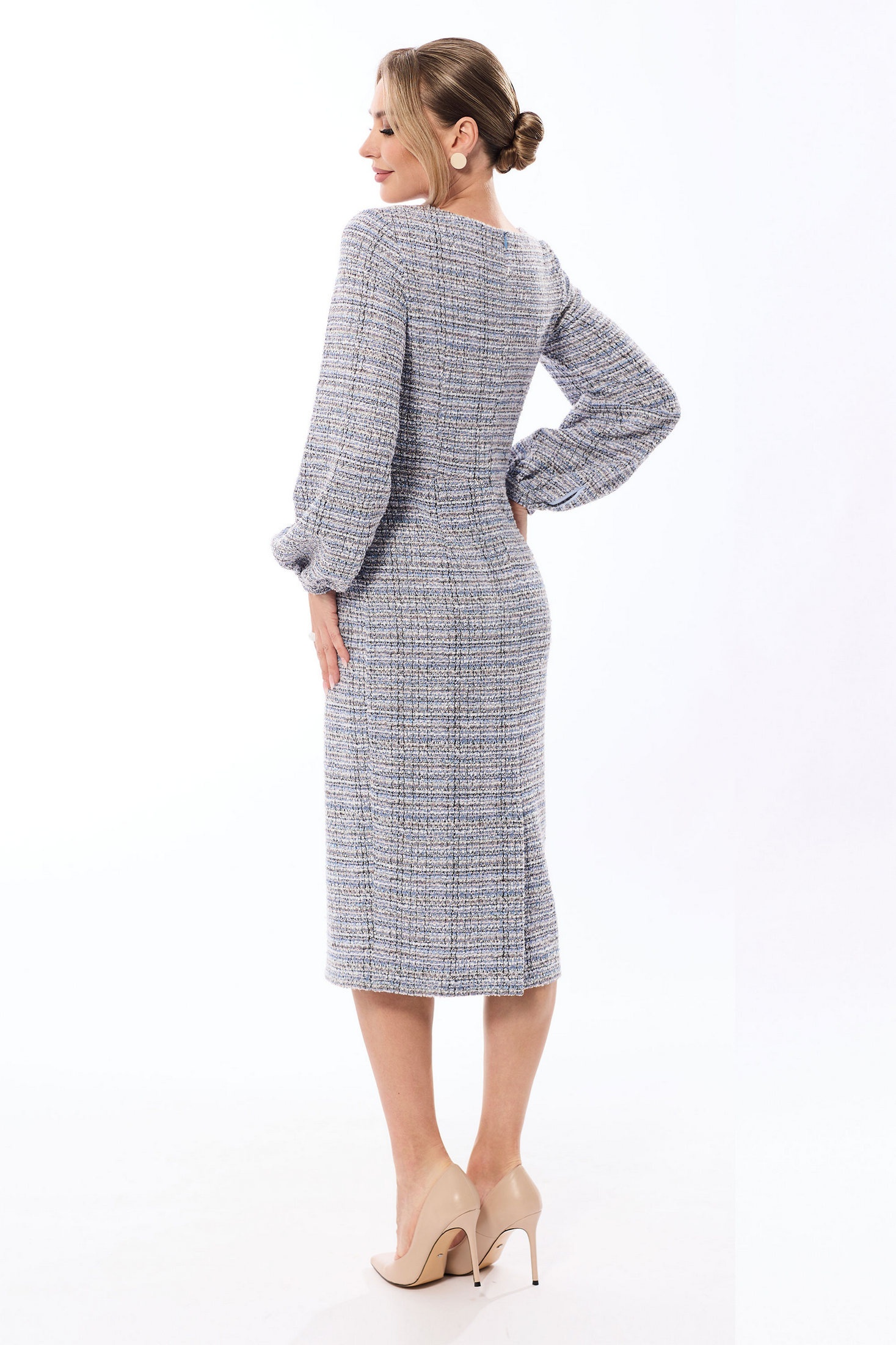 Платье 4855-2 голубой Golden Valley