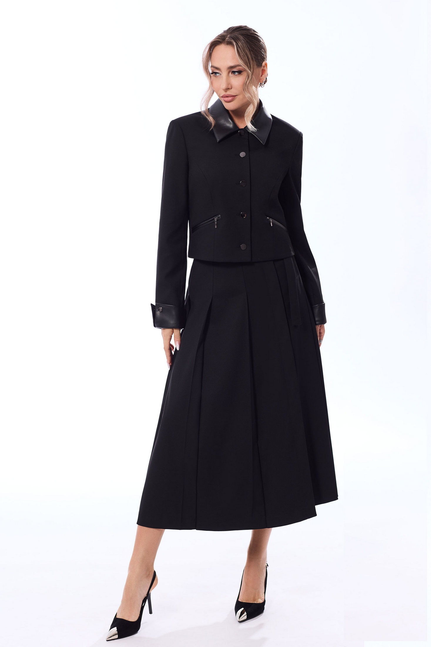 Костюм с юбкой 6734 графит Golden Valley Костюм с юбкой 6734 графит Golden Valley