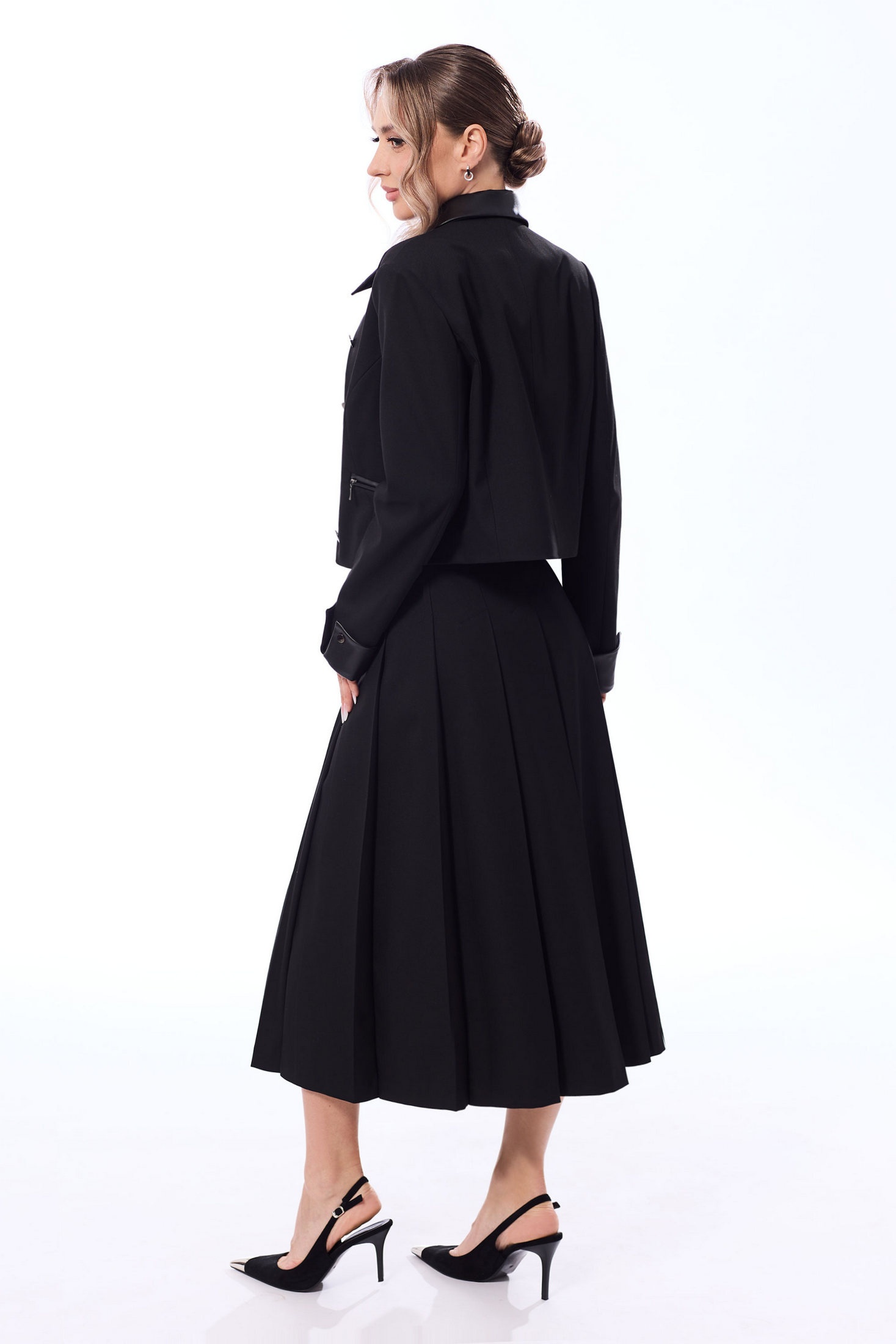 Костюм с юбкой 6734 графит Golden Valley фото 2 Костюм с юбкой 6734 графит Golden Valley фото 2