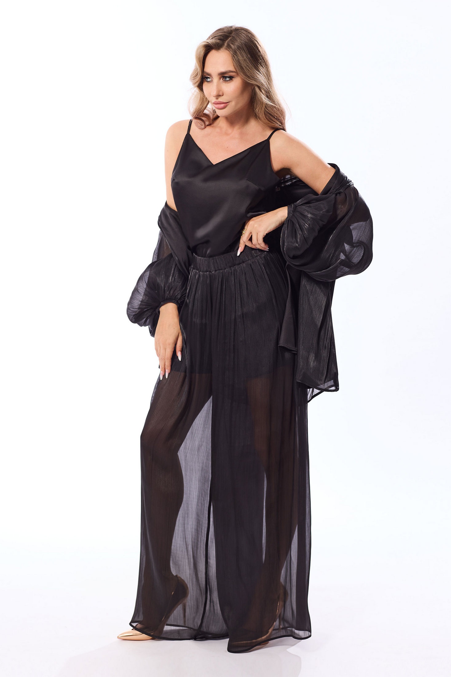 Костюм брючный 6743 черный Golden Valley фото 4 Костюм брючный 6743 черный Golden Valley фото 4