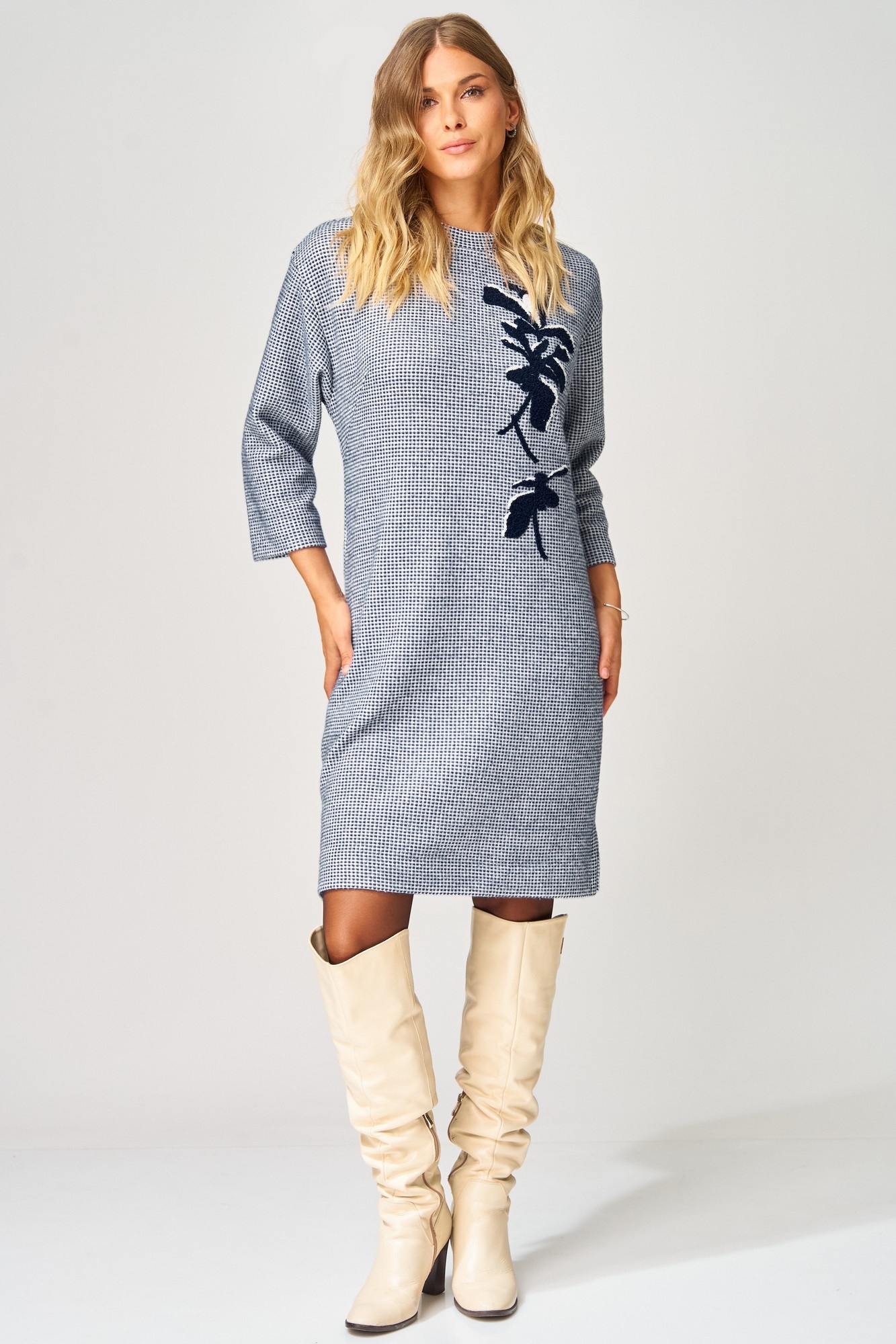 Платье 183 сине-белый LAIKONY Платье 183 сине-белый LAIKONY