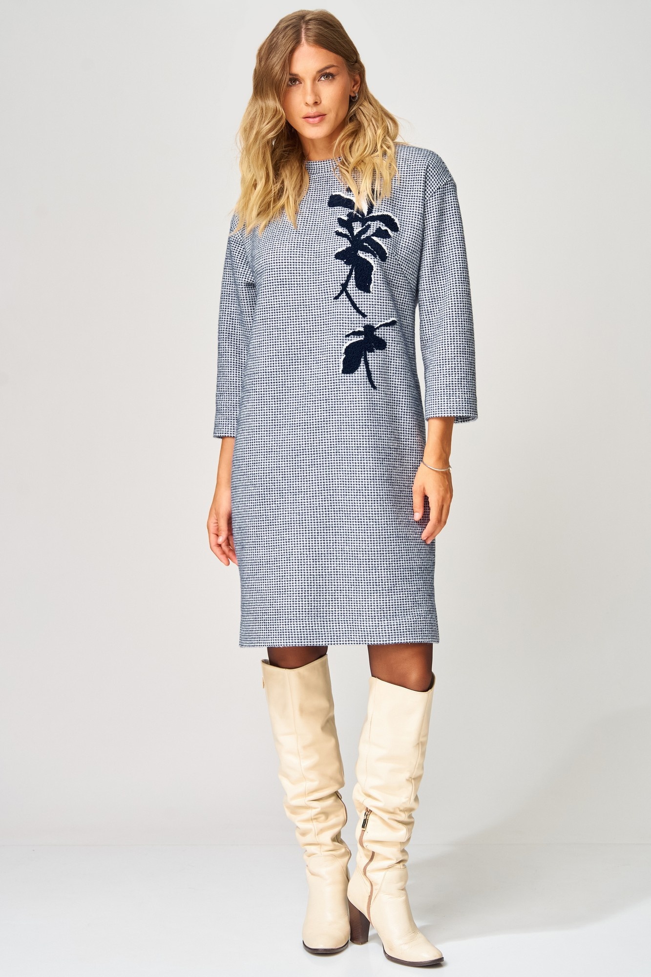 Платье 183 сине-белый LAIKONY фото 4 Платье 183 сине-белый LAIKONY фото 4