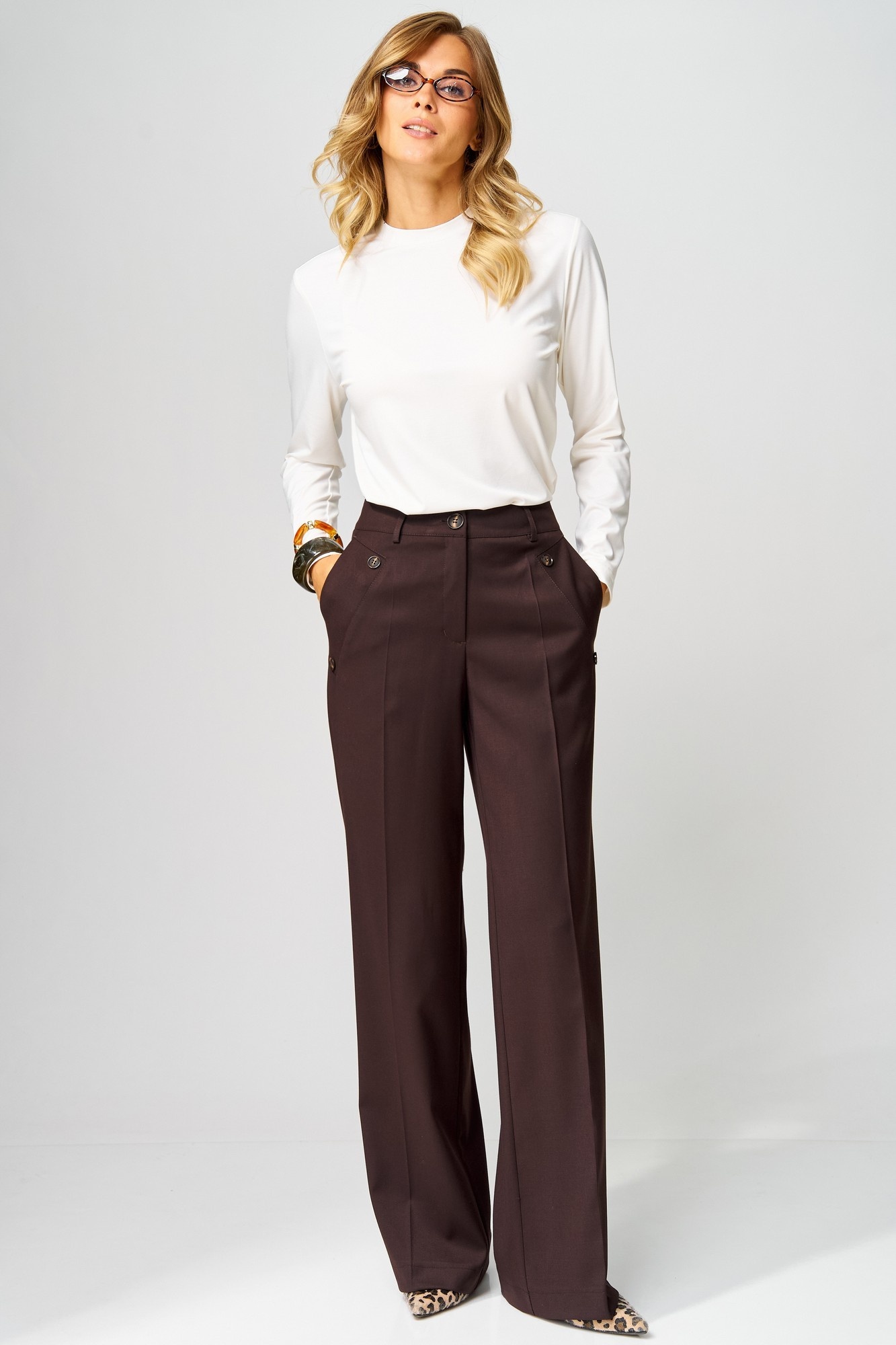 Брюки 942-2 шоколадный LAIKONY Брюки 942-2 шоколадный LAIKONY