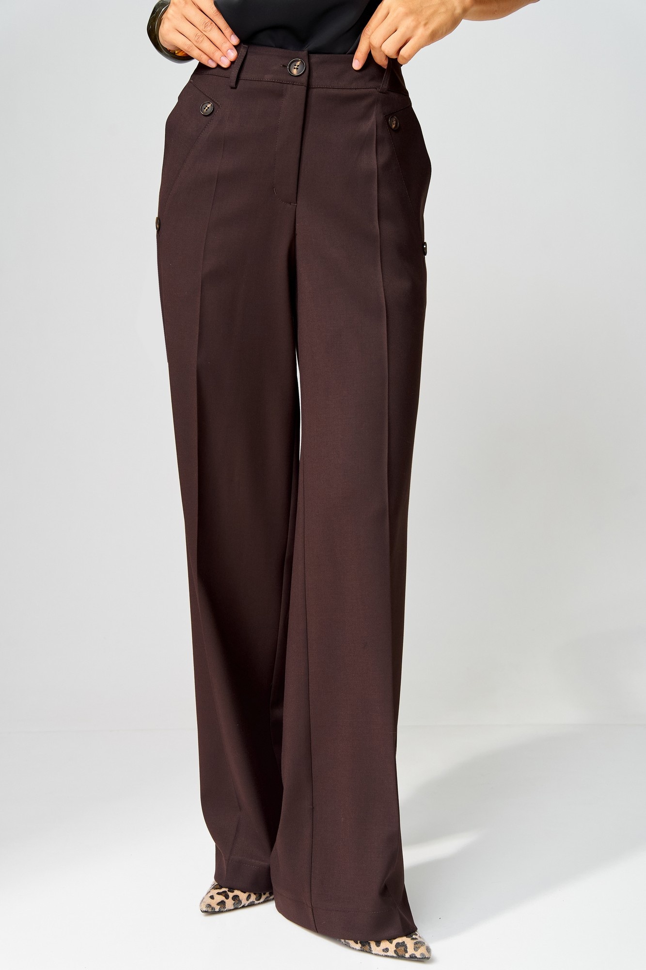 Брюки 942-2 шоколадный LAIKONY фото 3 Брюки 942-2 шоколадный LAIKONY фото 3
