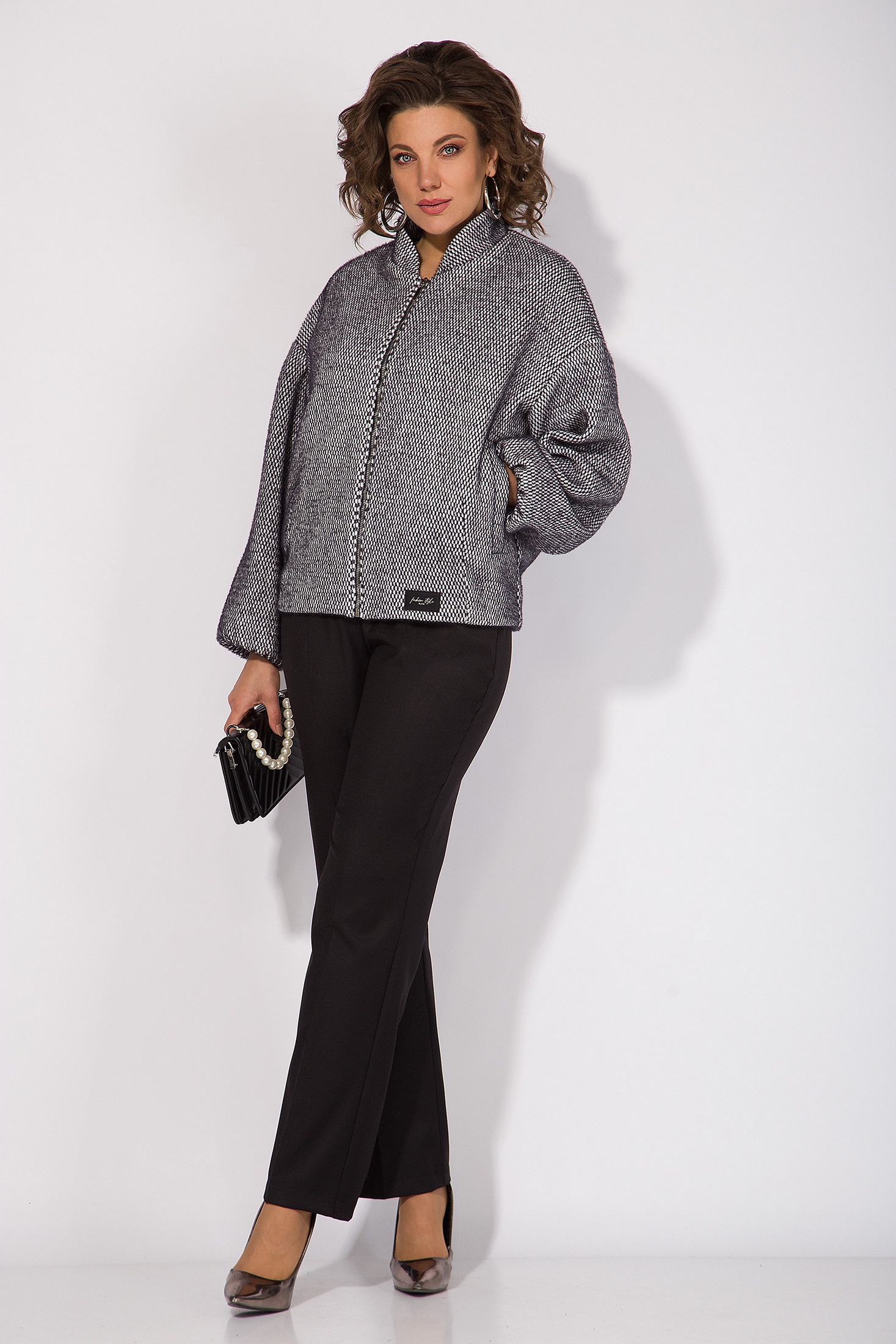 Костюм брючный 1481БрПн черный Liliana-style Костюм брючный 1481БрПн черный Liliana-style