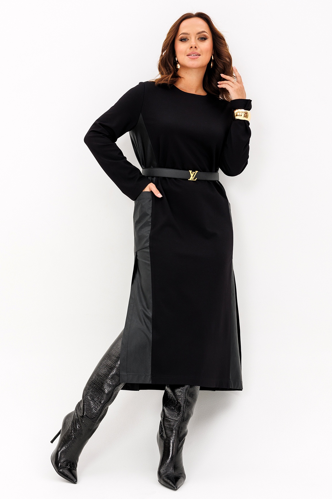 Платье 961 черный Liona Платье 961 черный Liona