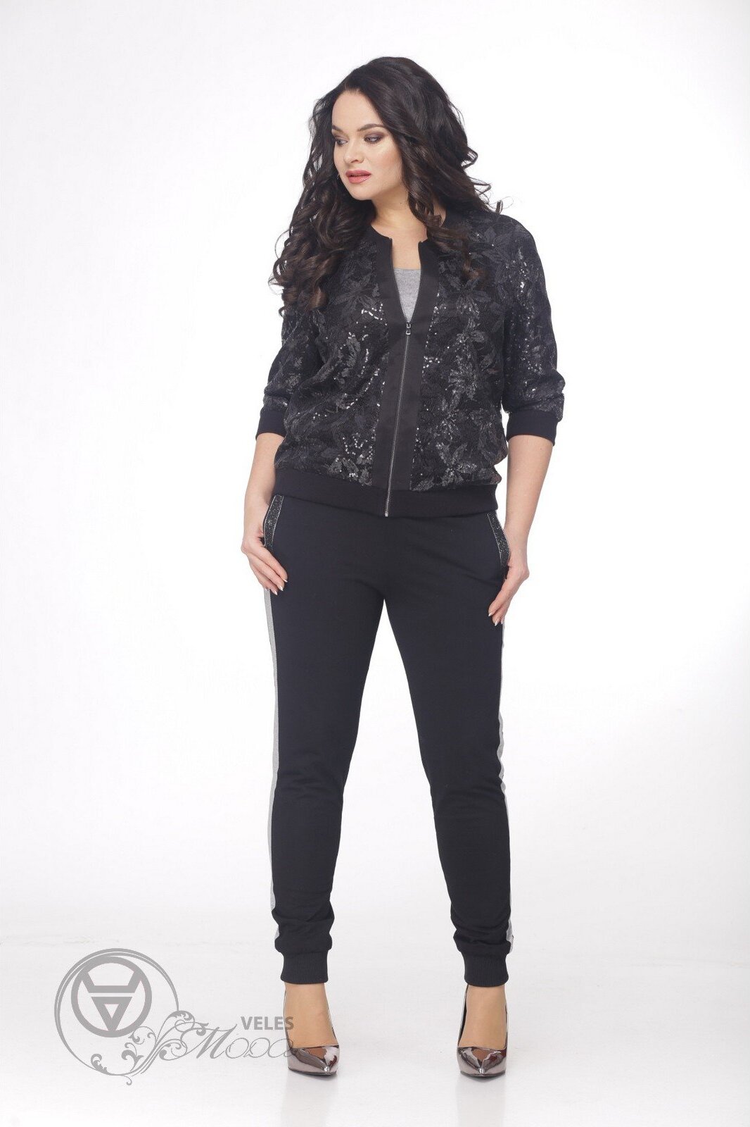 Бомбер 104 черный MALI