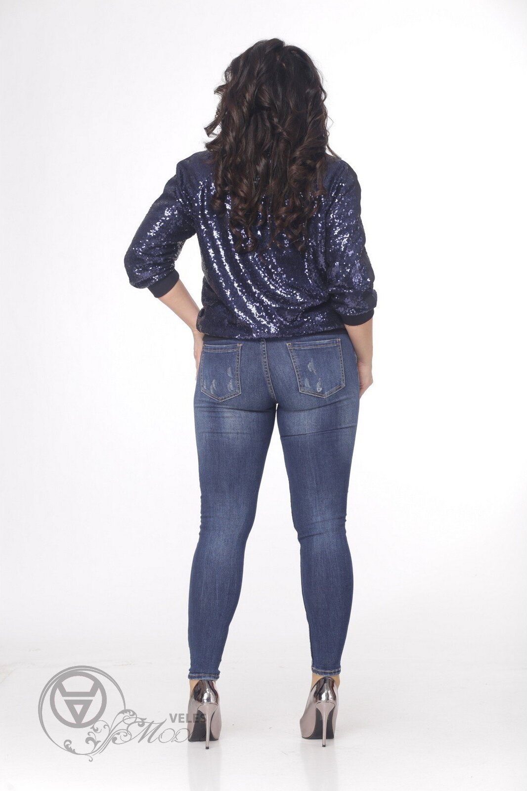 Бомбер 104 синий MALI