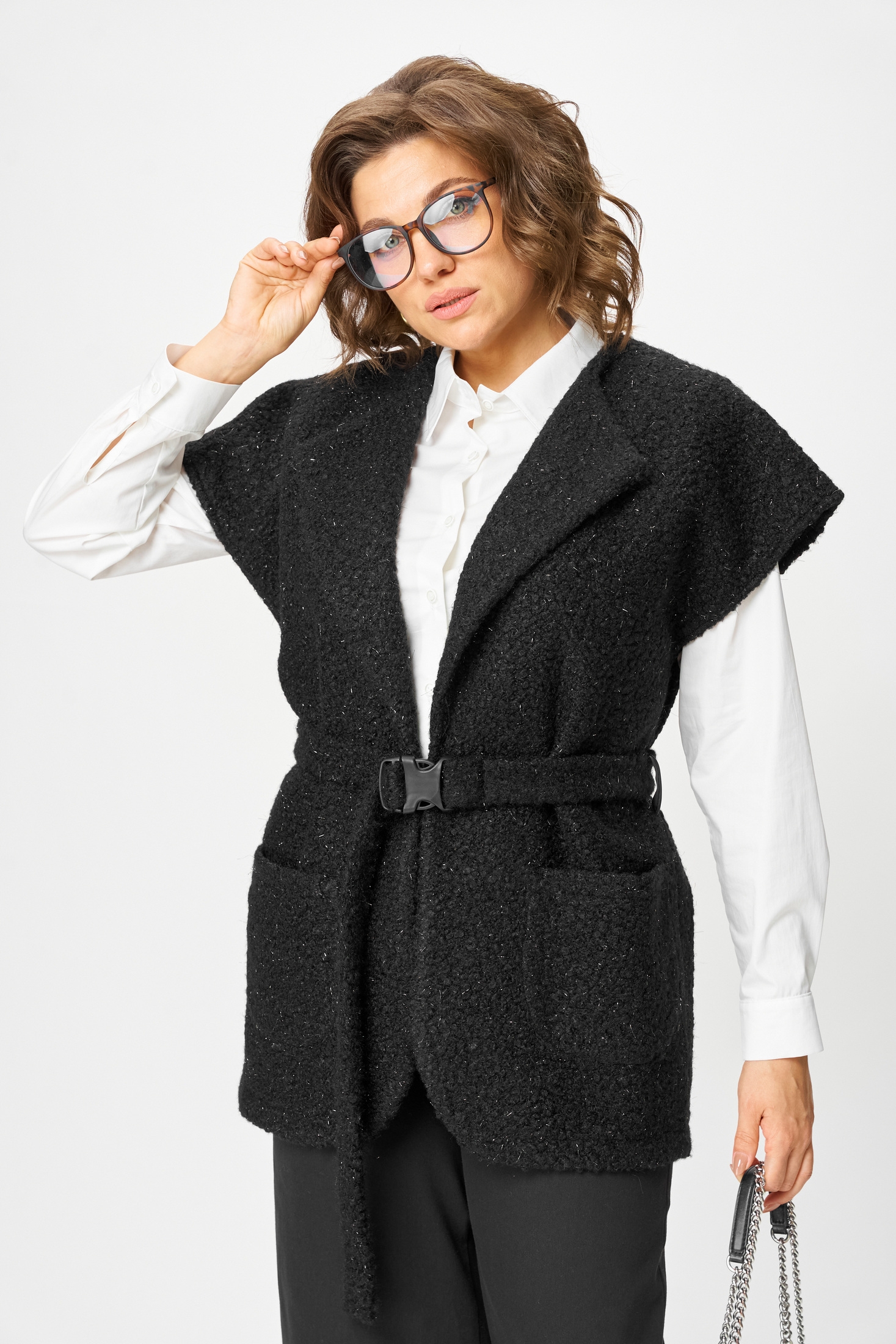 Костюм брючный 1409 черный Michel Chic фото 4 Костюм брючный 1409 черный Michel Chic фото 4