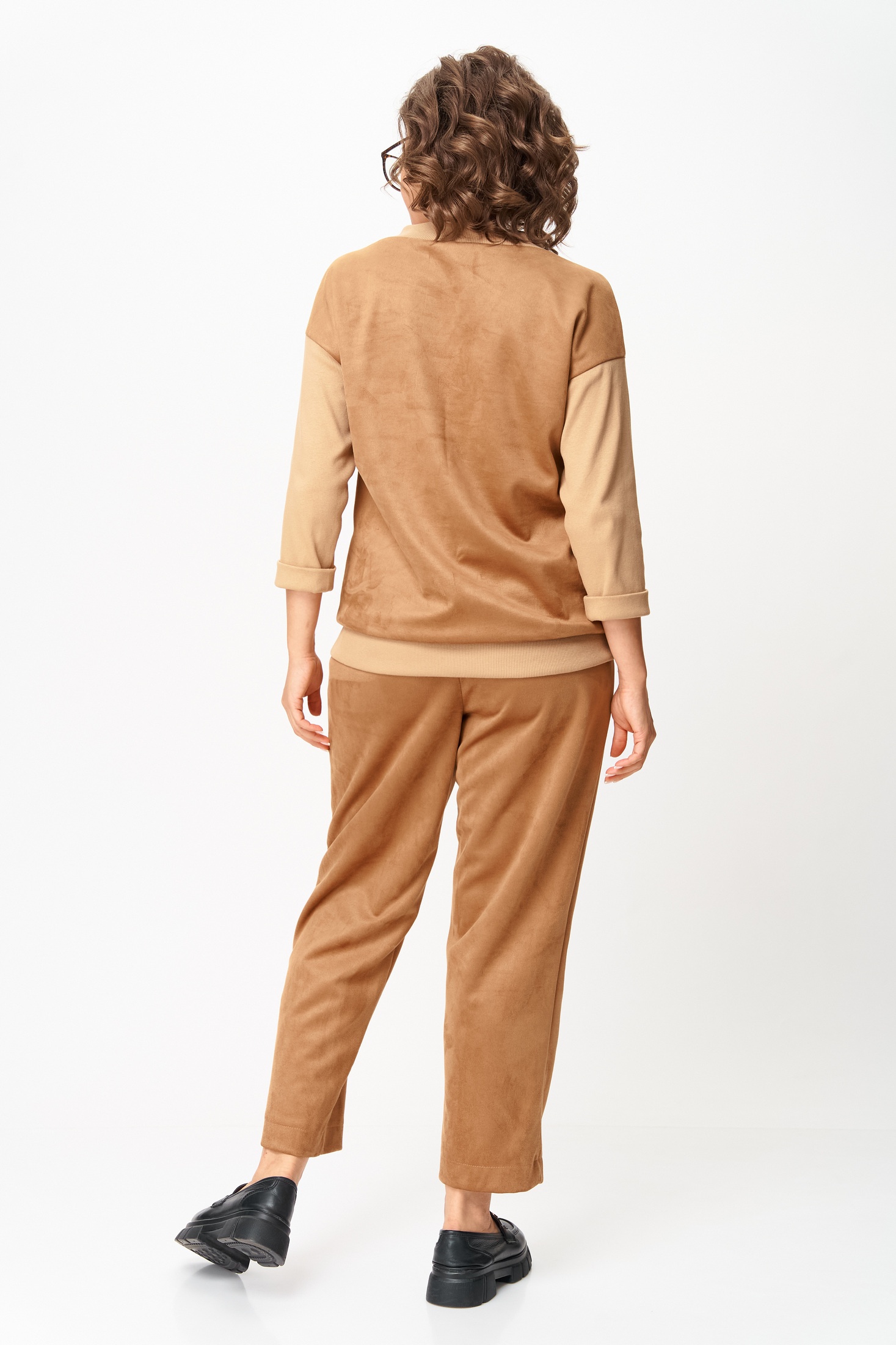 Костюм брючный 1432 светло-коричневый Michel Chic фото 5 Костюм брючный 1432 светло-коричневый Michel Chic фото 5