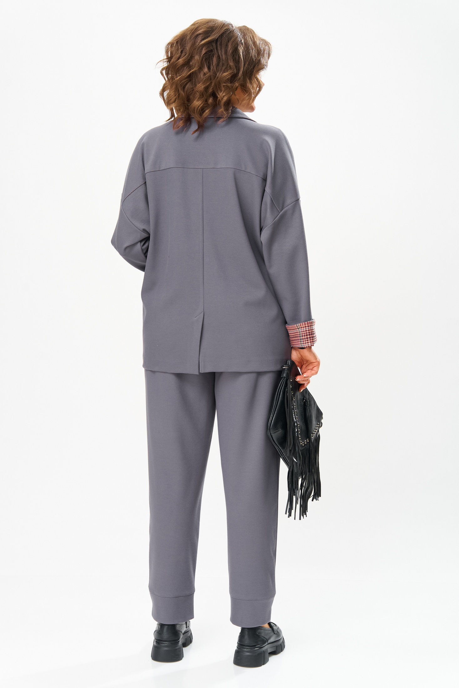 Костюм брючный 1441 грей Michel Chic фото 2 Костюм брючный 1441 грей Michel Chic фото 2