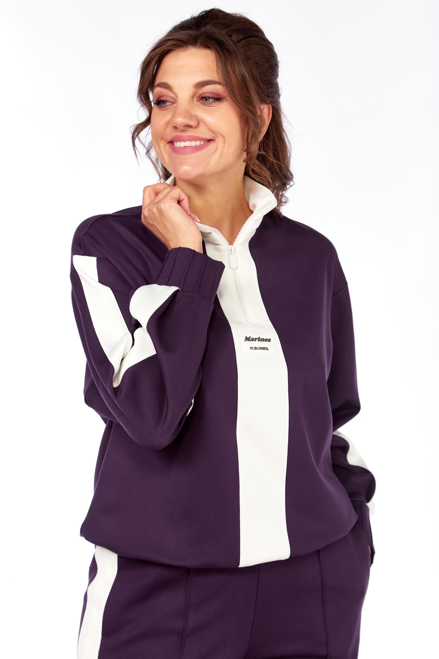 Спортивный костюм 948 баклажан Ольга Стиль фото 4 Спортивный костюм 948 баклажан Ольга Стиль фото 4