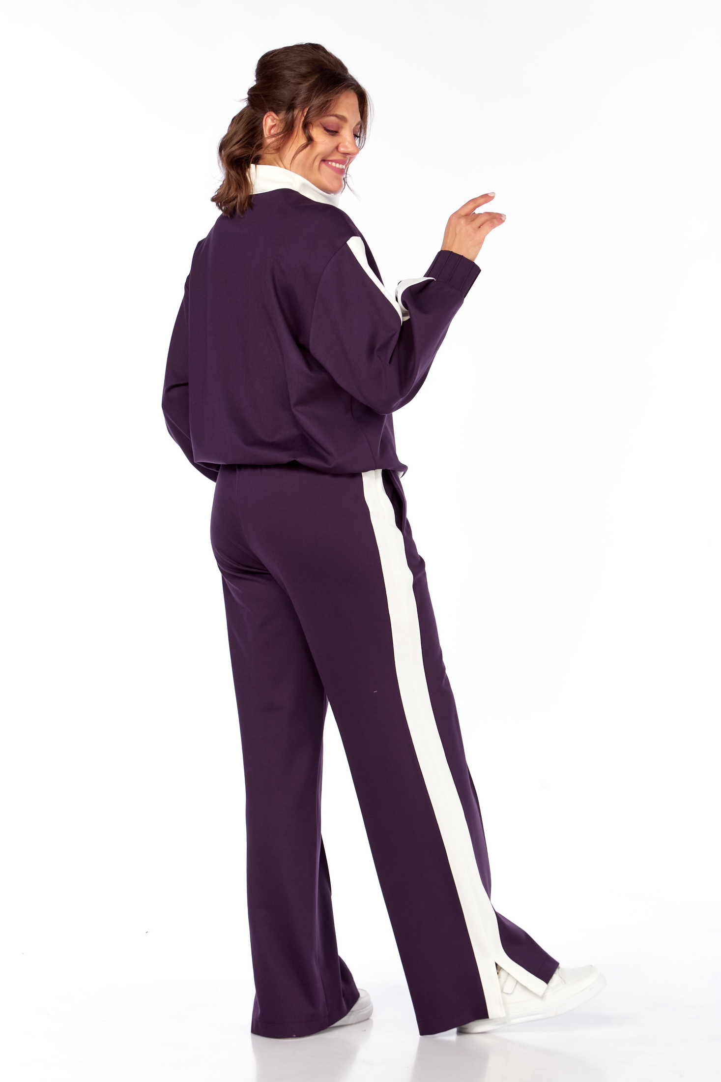 Спортивный костюм 948 баклажан Ольга Стиль фото 2 Спортивный костюм 948 баклажан Ольга Стиль фото 2