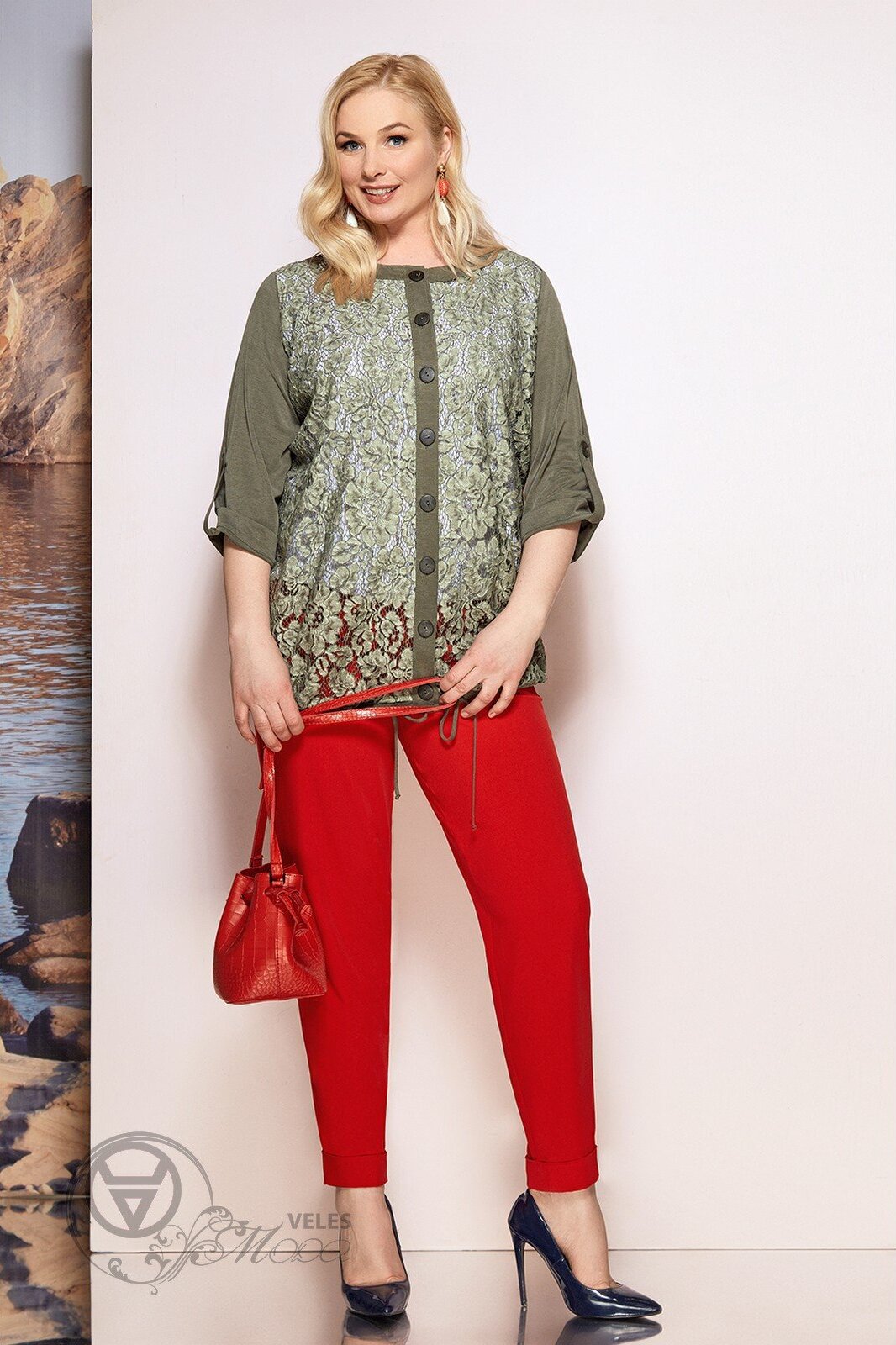 Бомбер 3436 хаки Prestige