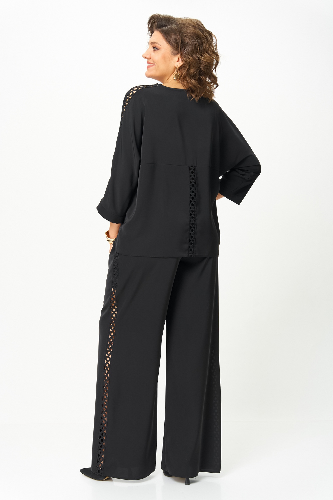 Костюм брючный 2124 черный дл Rumoda фото 2 Костюм брючный 2124 черный дл Rumoda фото 2