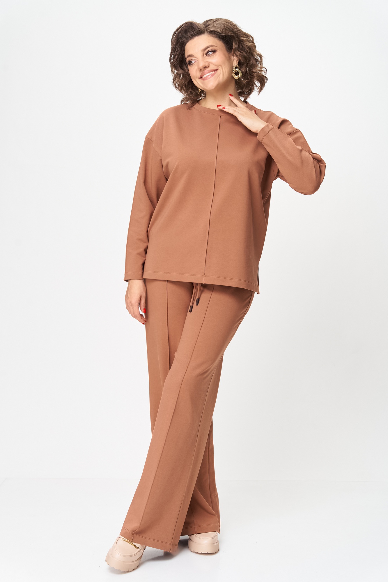 Костюм брючный 2144 коричневый дл.р. Rumoda Костюм брючный 2144 коричневый дл.р. Rumoda