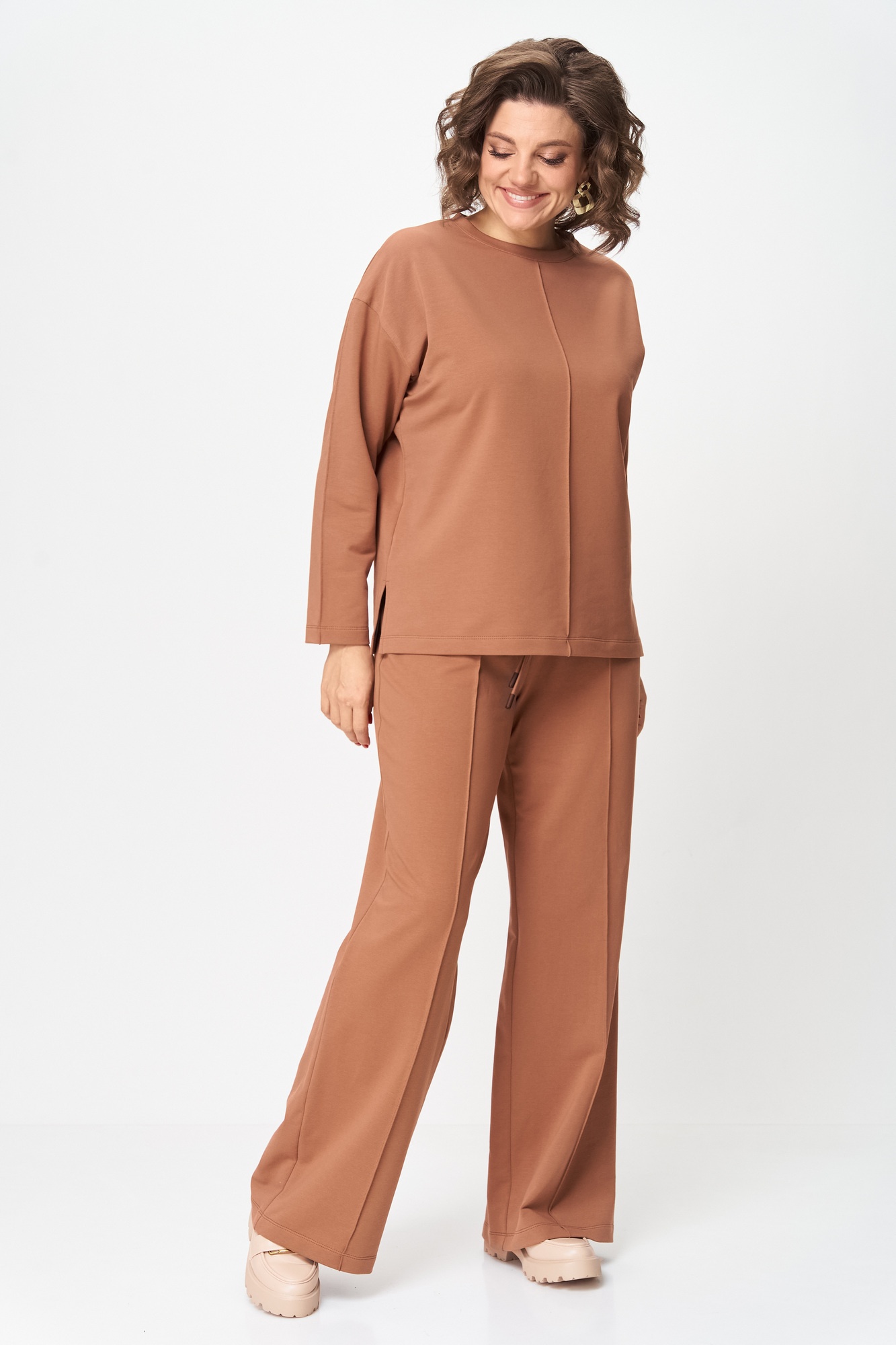 Костюм брючный 2144 коричневый дл.р. Rumoda фото 3 Костюм брючный 2144 коричневый дл.р. Rumoda фото 3